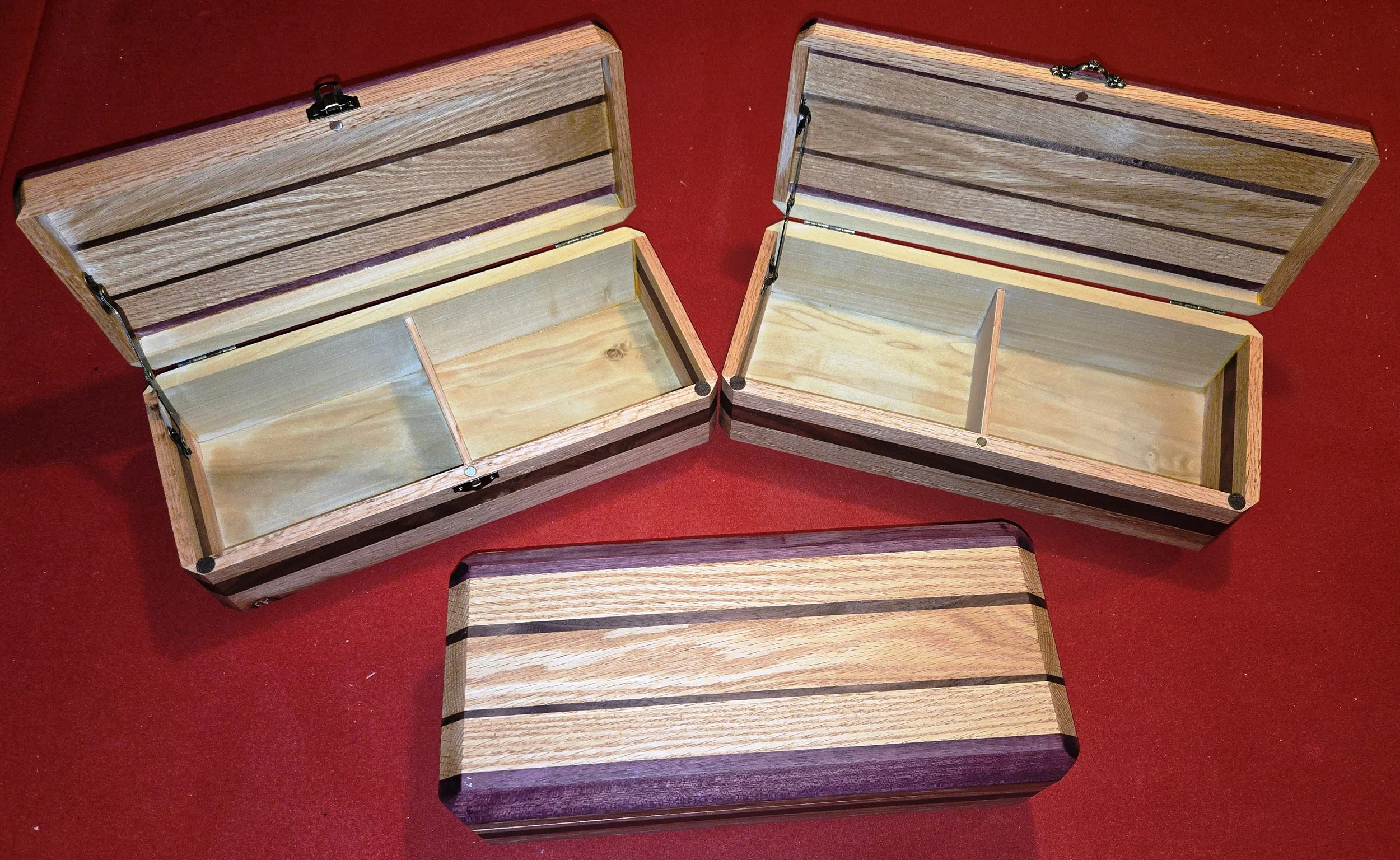 #46 Boxes Oak/Aspen/Purple Heart
