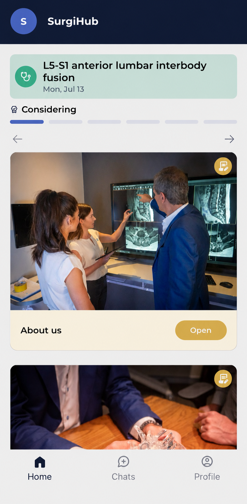 Patient Home Page