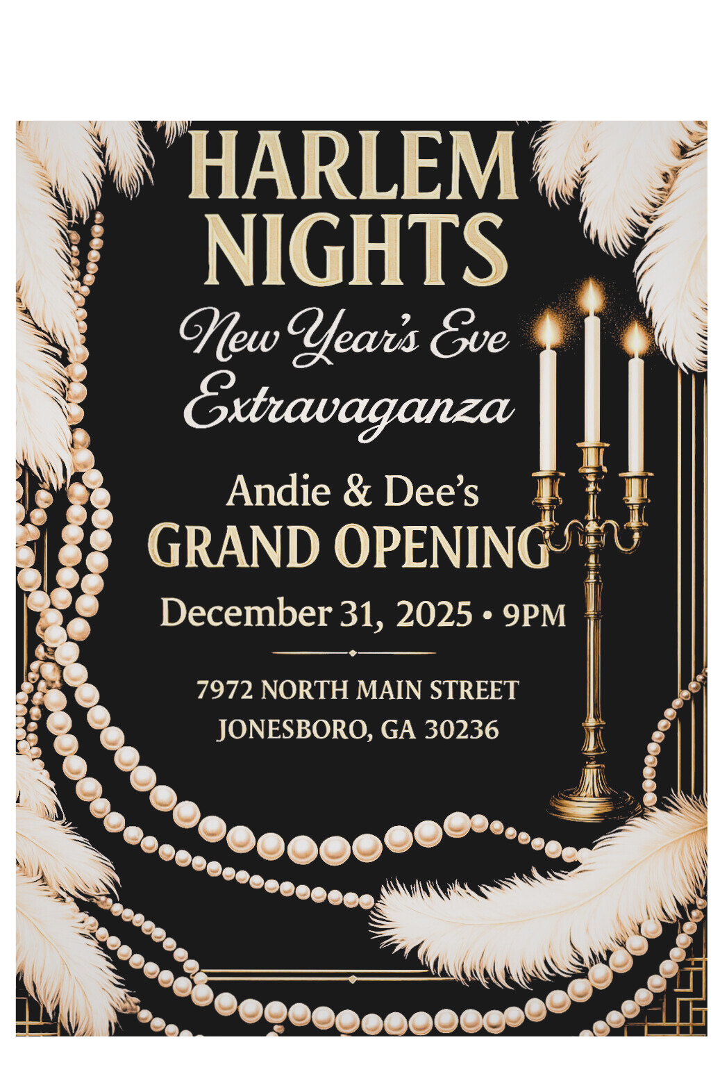 Harlem Nights New Year's Eve Extravaganza - VIP (good for 2) - $120