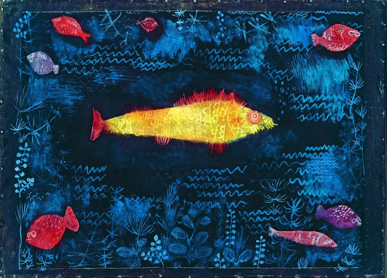 Paul Klee Il Pesce Rosso (1925) -  Kunsthalle di Amburgo.