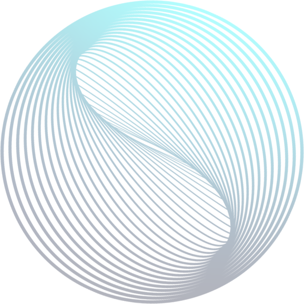 Abstract digital background with blue and black gradient and swirling lines.