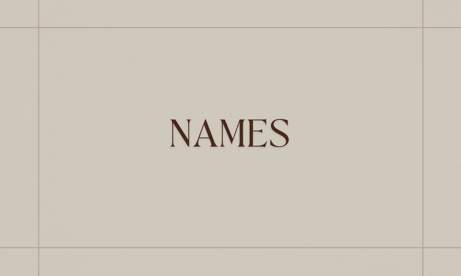 Names