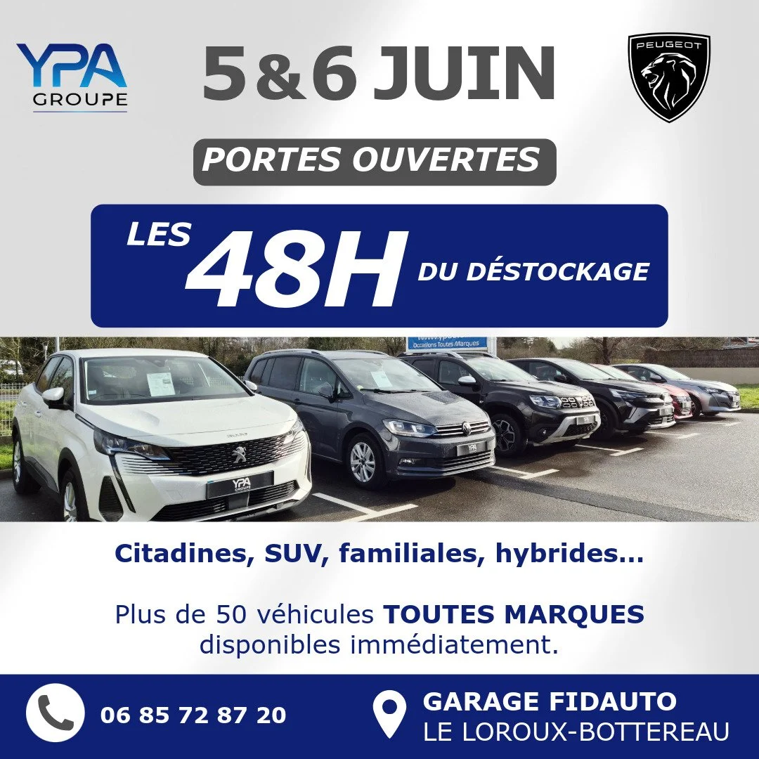 🔥 +50 v&eacute;hicules pr&ecirc;ts &agrave; partir pendant nos 48H du d&eacute;stockage !

Citadines, SUV, familiales, hybrides&hellip; venez d&eacute;couvrir notre s&eacute;lection de v&eacute;hicules disponibles imm&eacute;diatement 🚗

NEUF &amp;