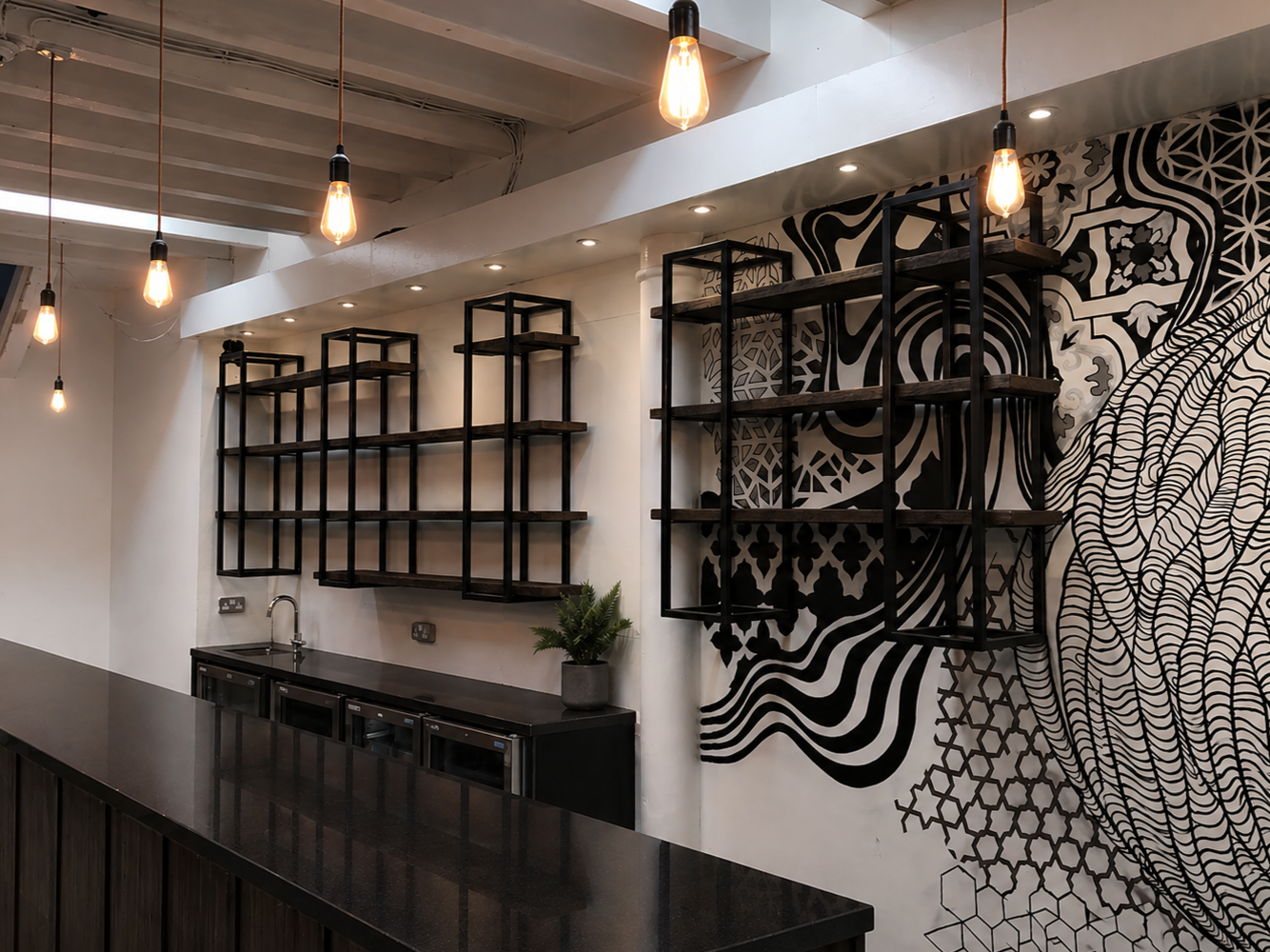bar shelving / commercial fit-out in Bristol