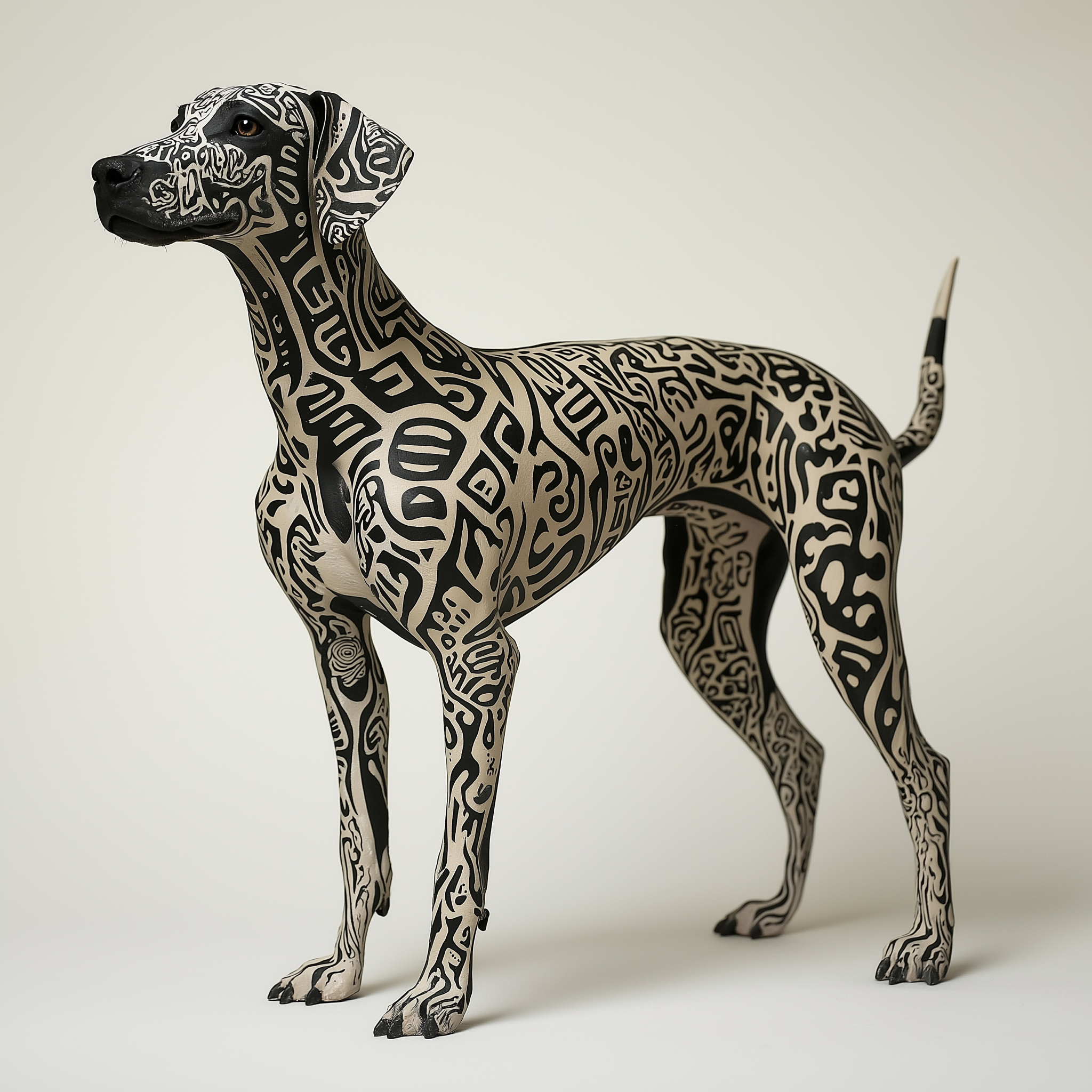 shaibenari_63085_A_dog_without_fur_standing_with_many_calligrap_7ec33cce-ab27-4964-b7d7-2b2610f2926c.png