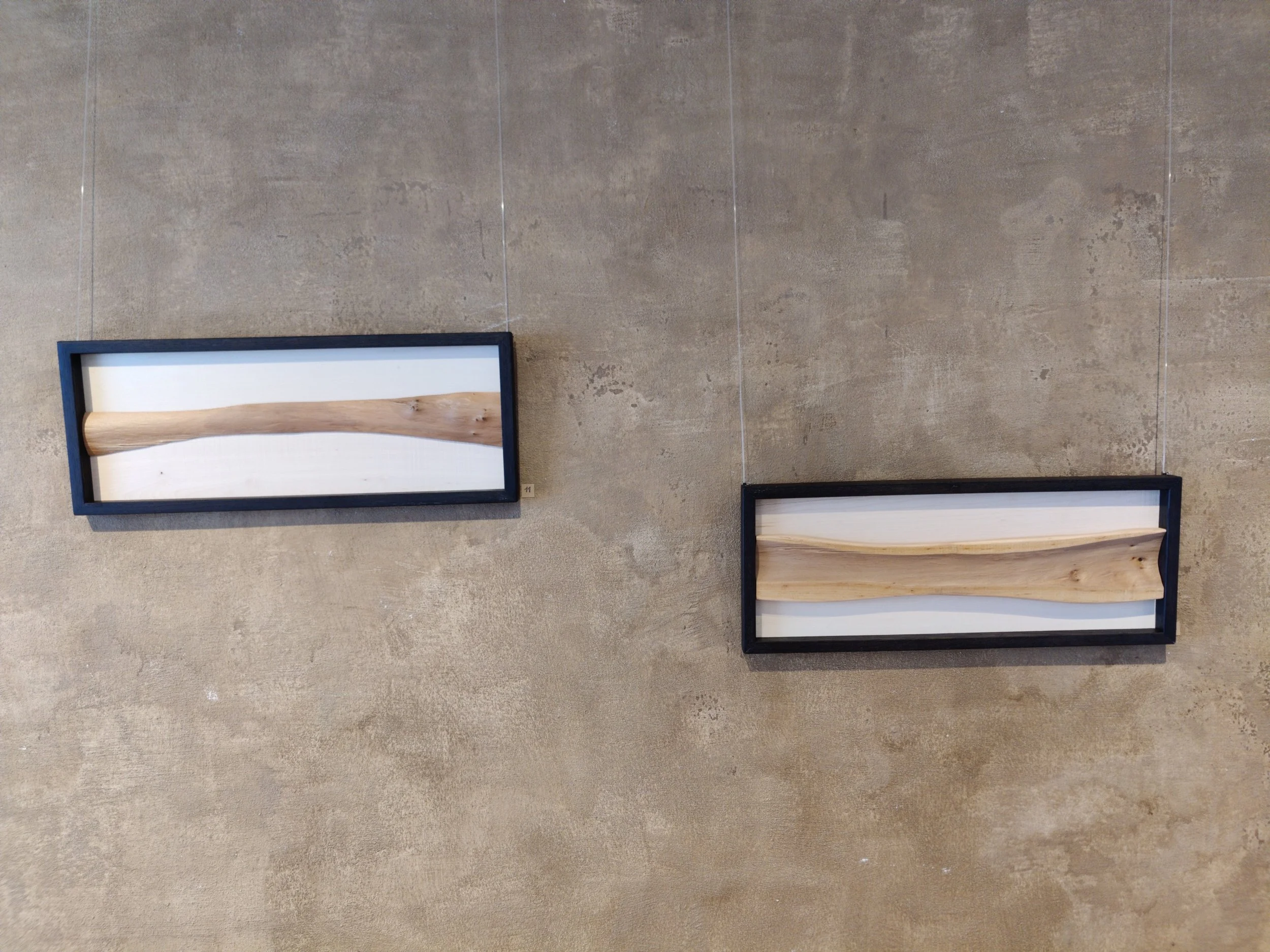 Bett Eiche schwebend