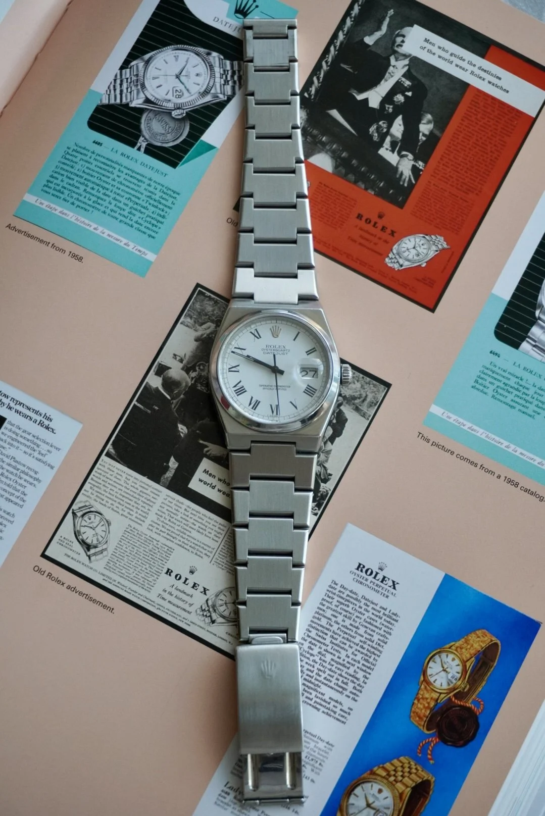 Rolex Oysterquartz Datejust White 'Buckley' dial 17000