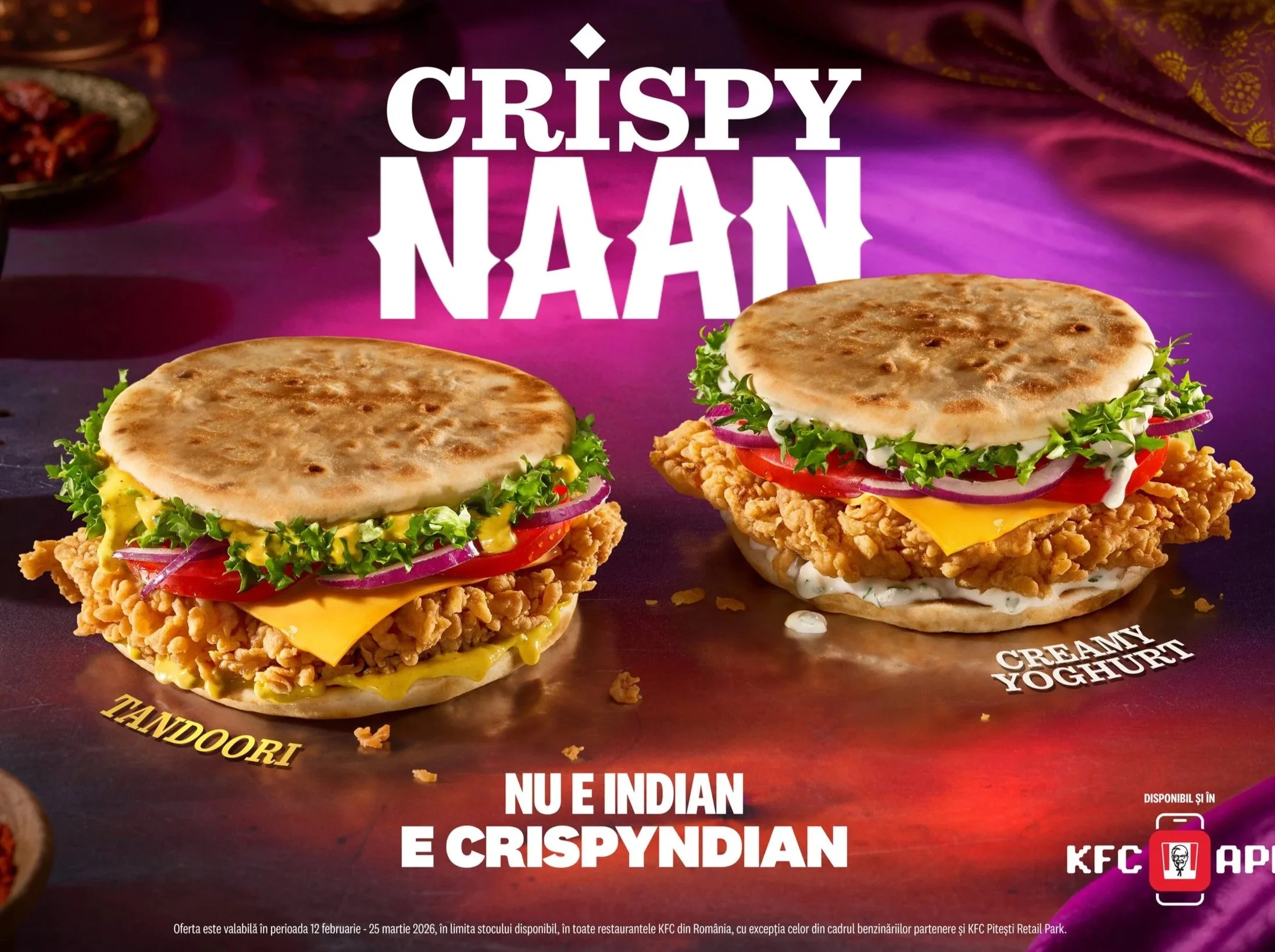 KFC Naan Sandwiches