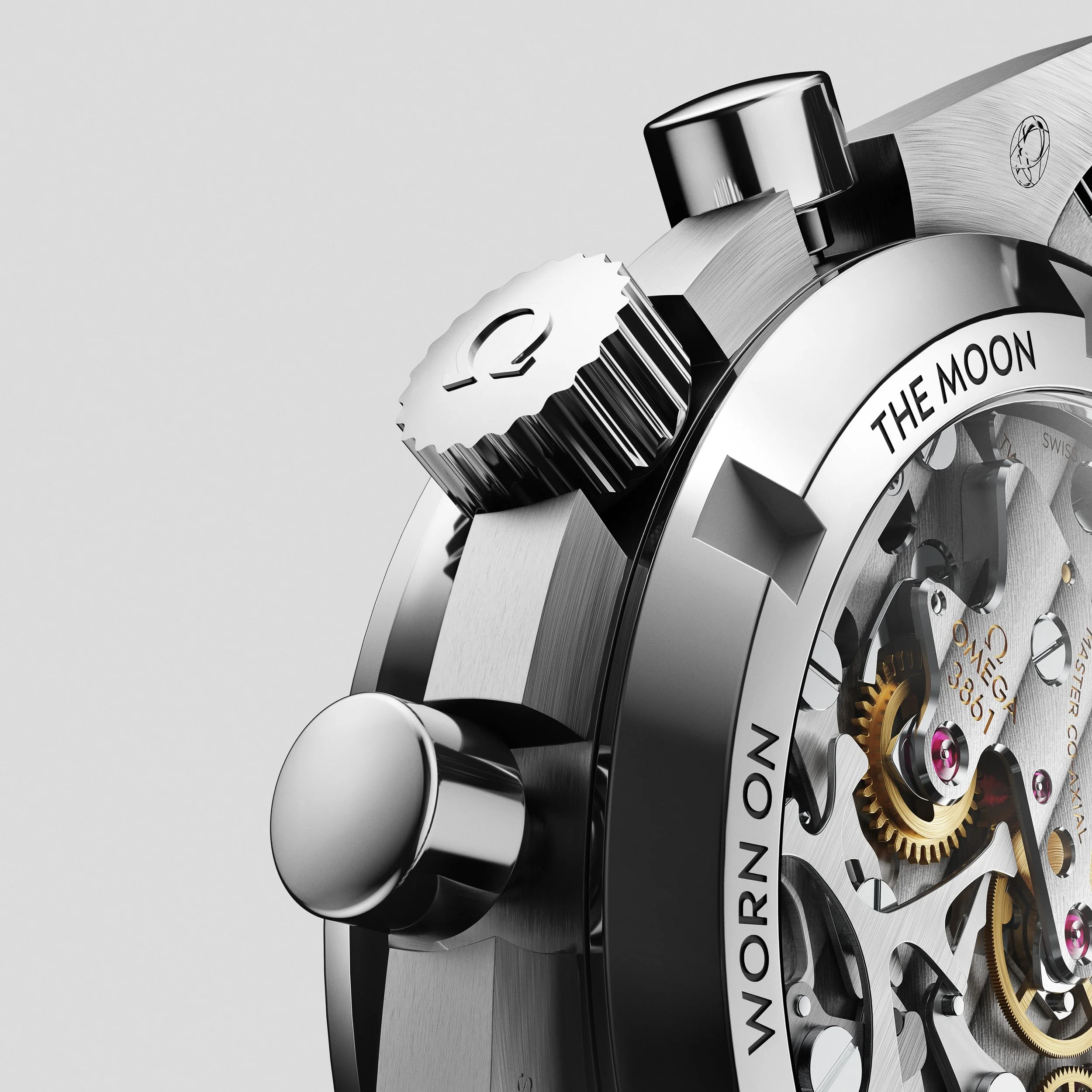 Omega Speedmaster Back details