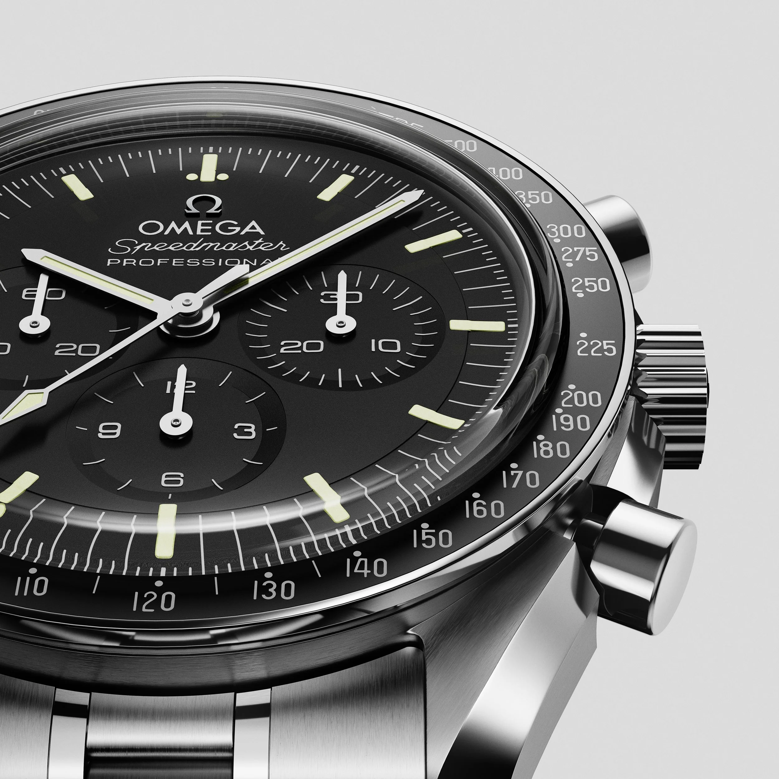 Omega Speedmaster Front details