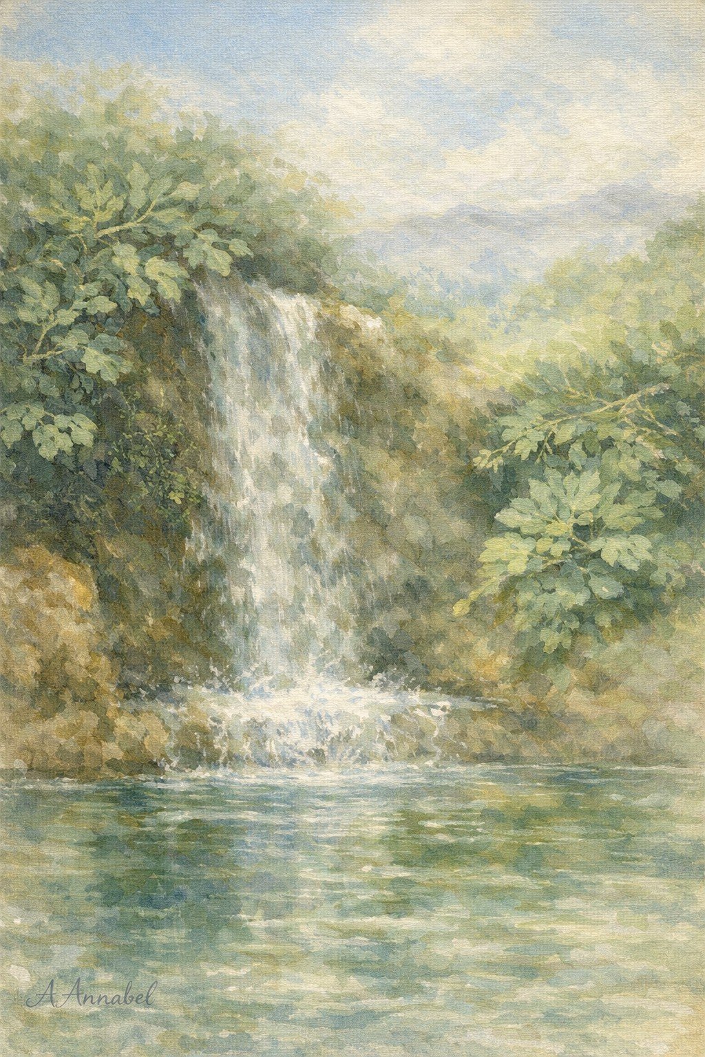 Waterfall-Forrest retreat