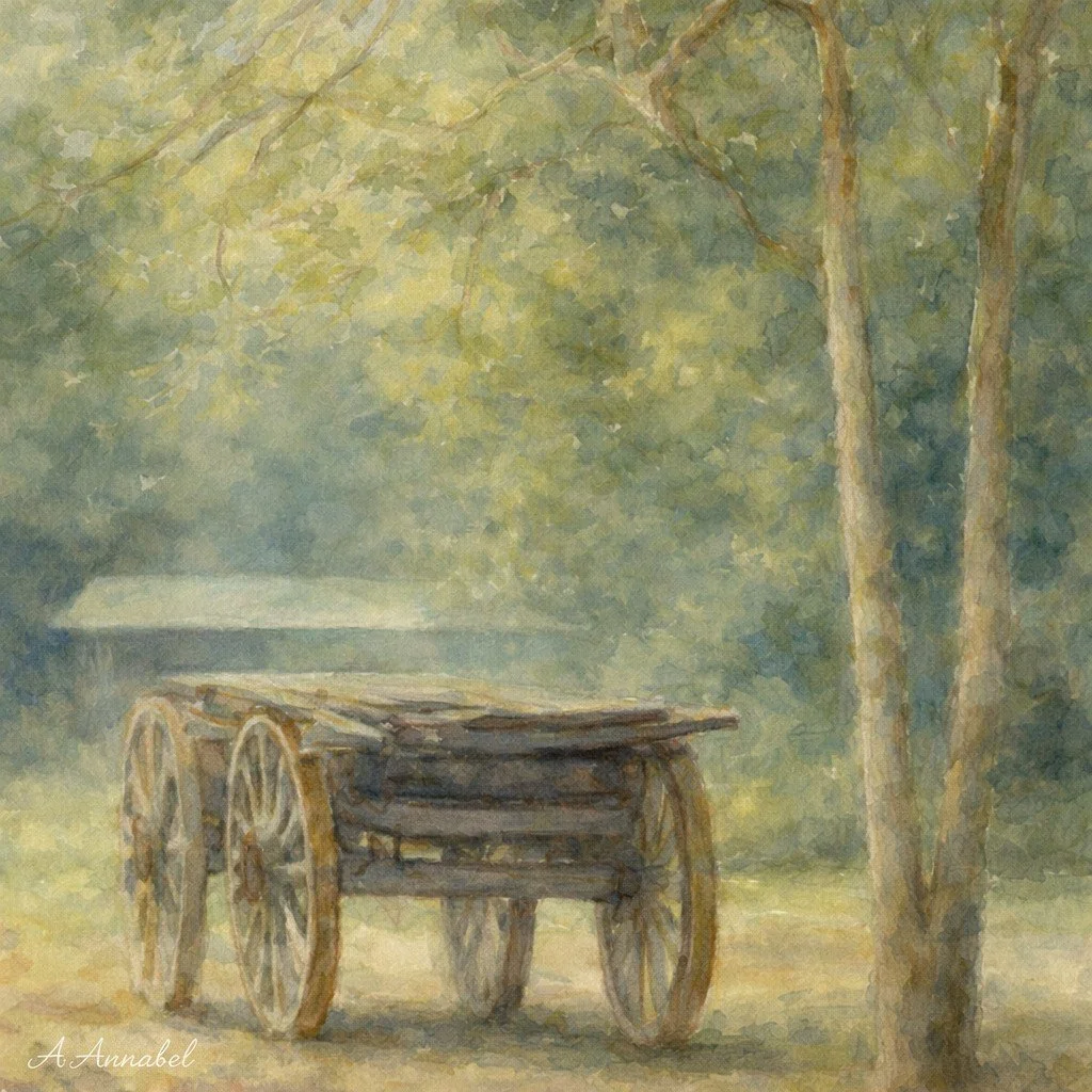 Old wooden wagon oil.jpeg