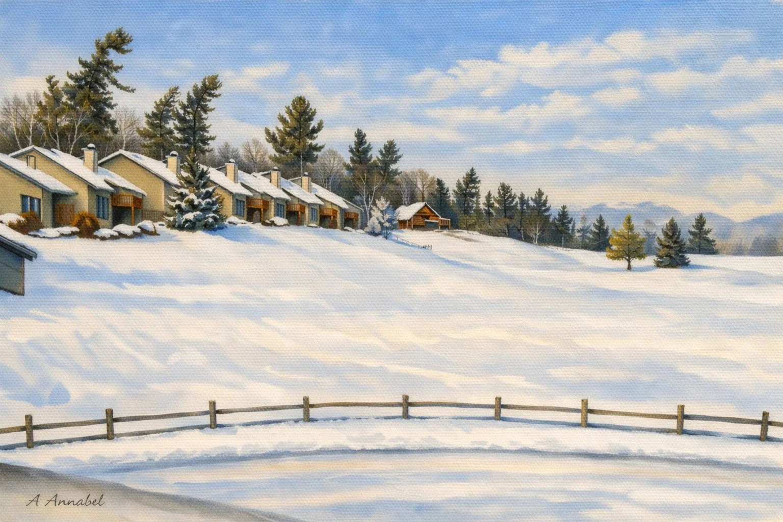 Winter morning in Chalet