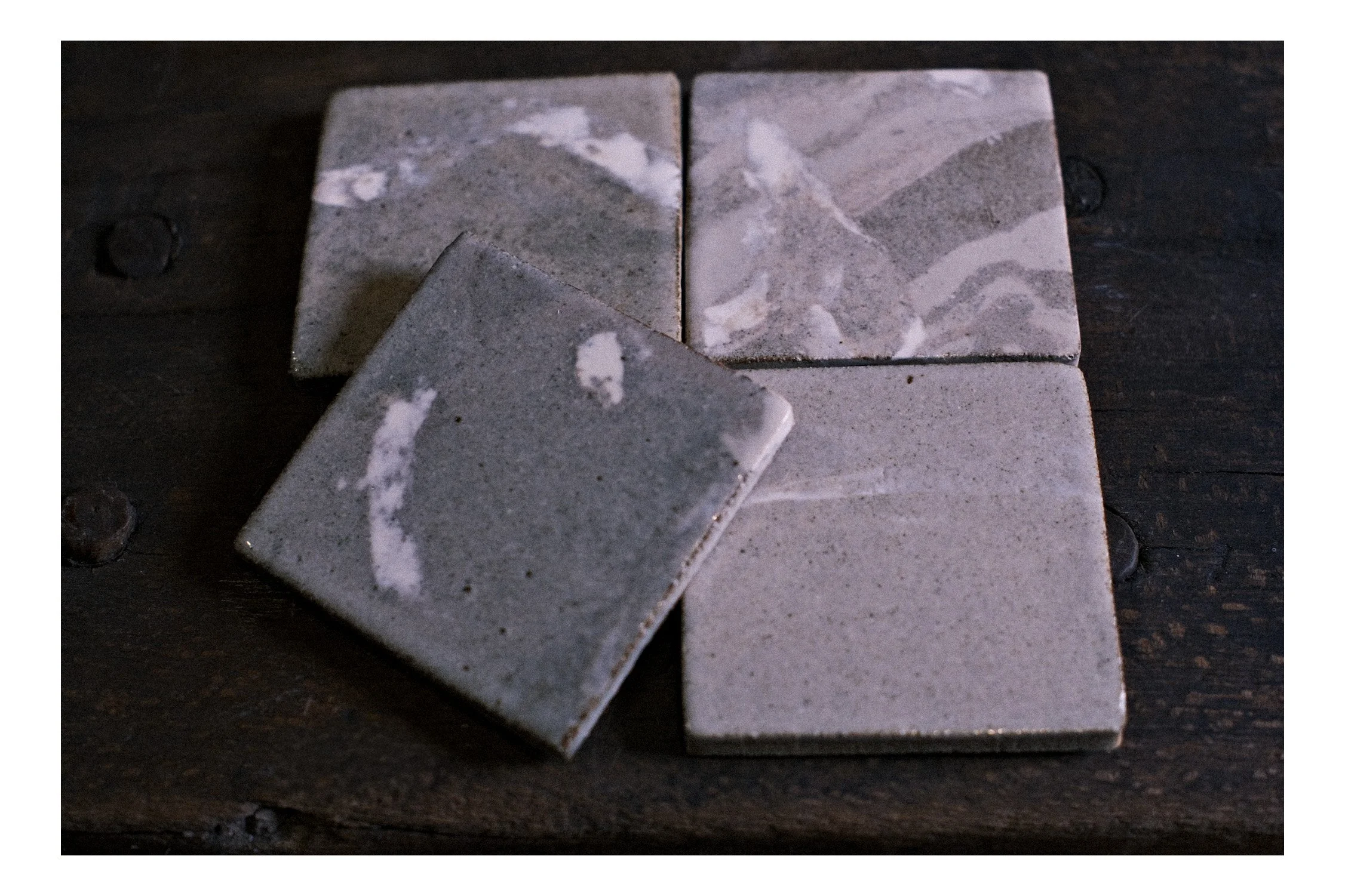 An image of a hand made ceramic tile.