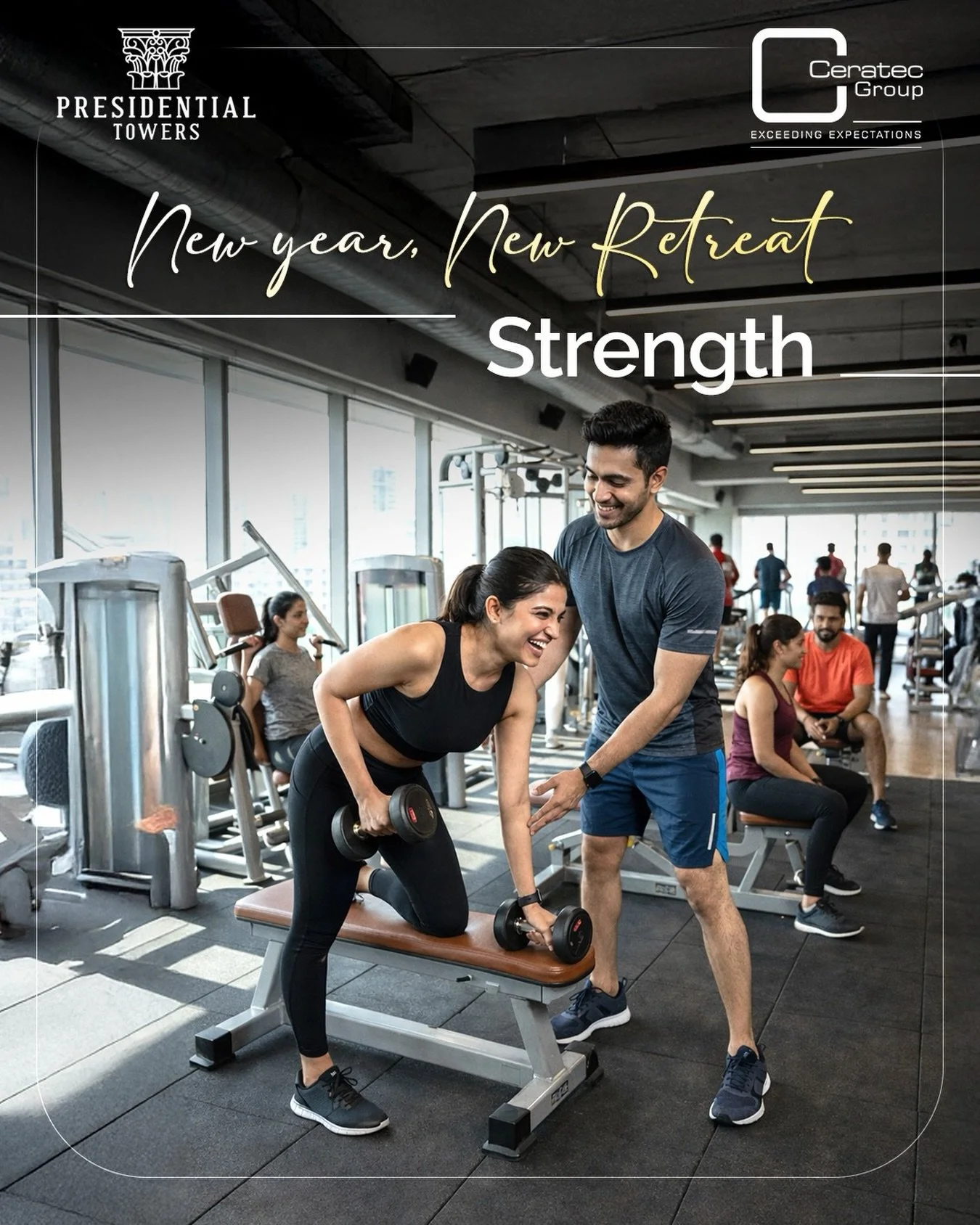 New Year, New Retreat at Presidential Towers &mdash; a place where focus, discipline, and everyday strength come together.
.
.
.
#NewYearNewRetreat #PresidentialTowers #CeratecGroup #EverydayStrength #LifestyleUpgrade