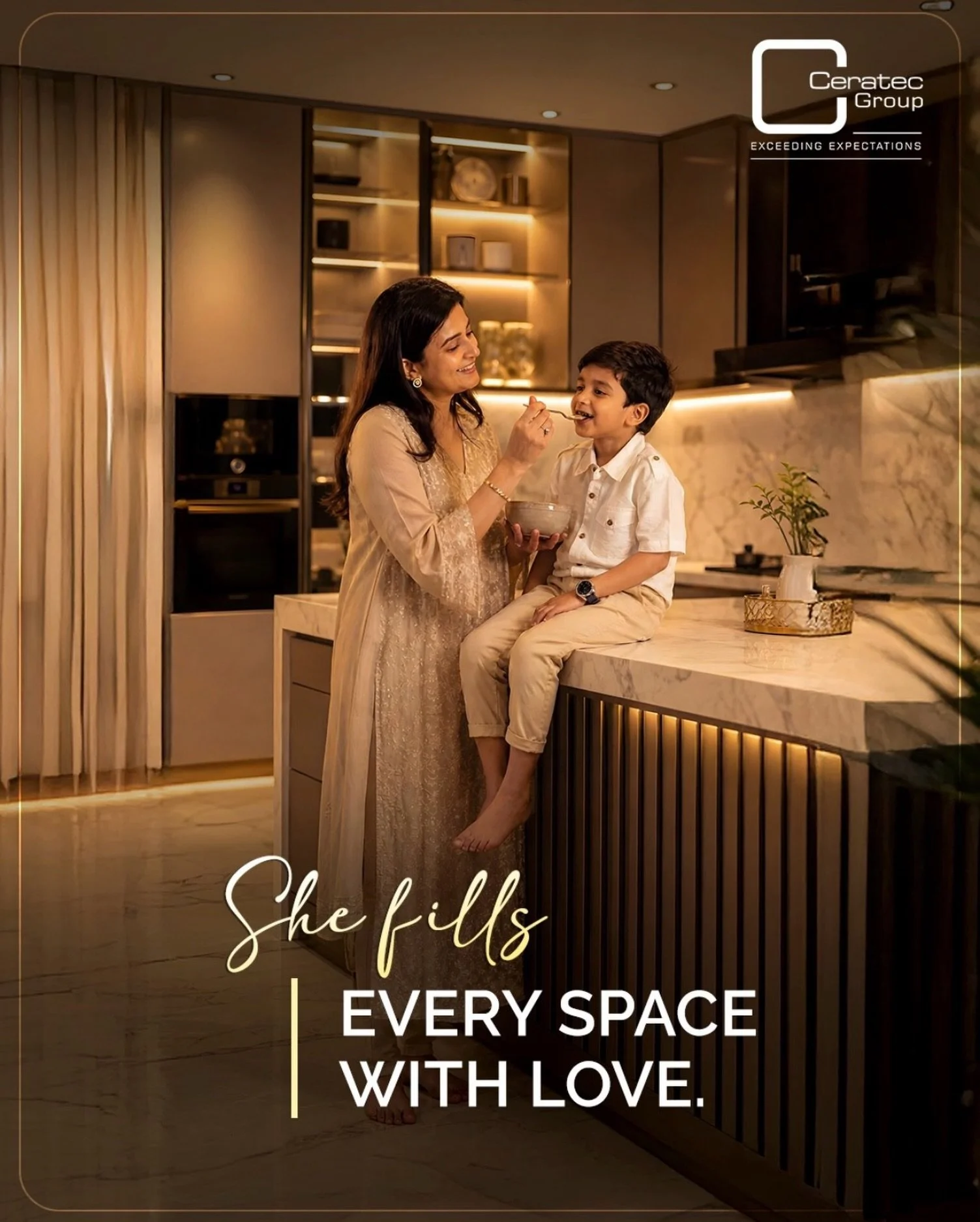 The softest corners, the brightest kitchens, the safest feelings- a mother fills every space with love without even trying. ✨

#CeratecGroup #MothersLove #HomeFeels #LuxuryLiving #Explore