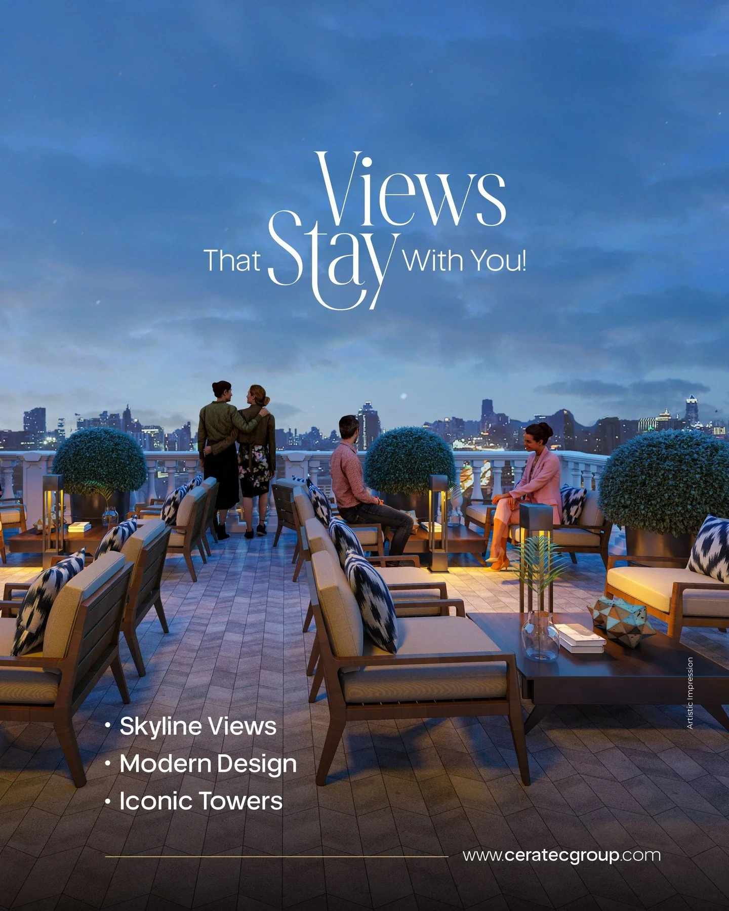 Step into a world where elegance meets exclusivity. Enjoy panoramic skyline views, contemporary architecture, and thoughtfully designed spaces that redefine modern living at Presidential Towers, Ravet.

🌐 Website: www.ceratecgroup.com
📞 Call: +91 7