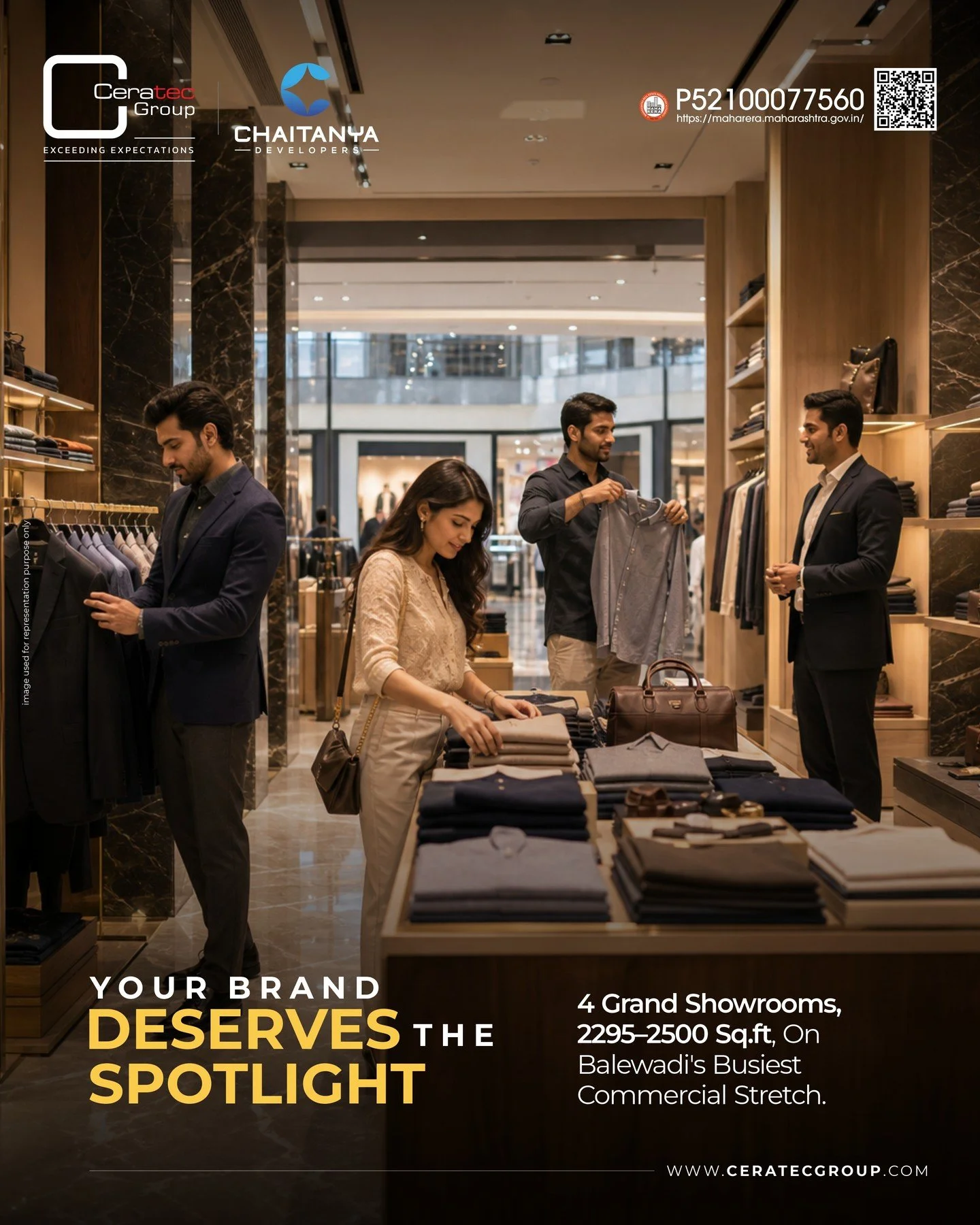 Make Your Business Impossible to Miss at Tower 108! 🏢✨

Located on Balewadi&rsquo;s busiest commercial stretch, Tower 108 by Ceratec Group brings premium retail &amp; commercial spaces designed for maximum visibility, accessibility and business grow