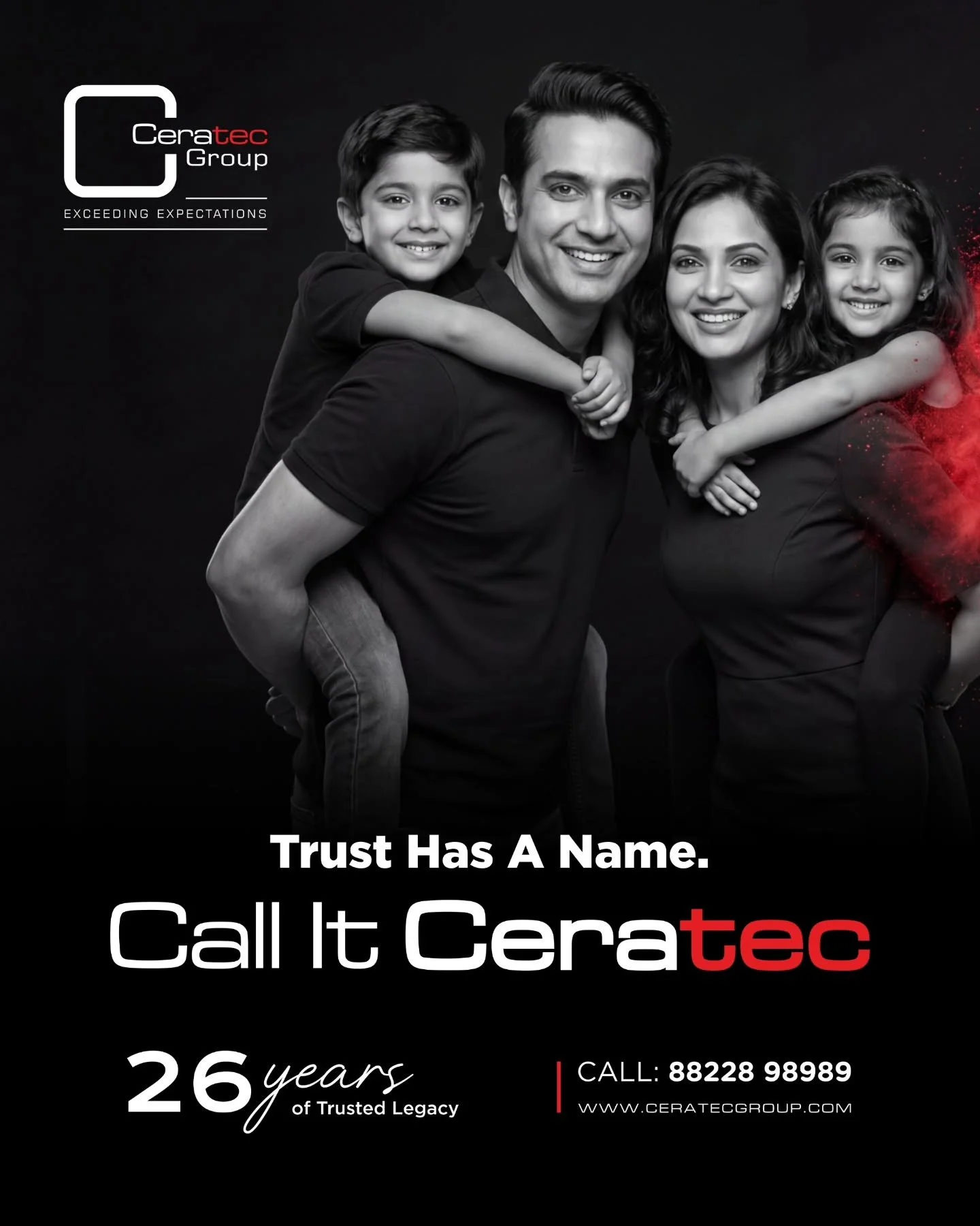 Trust is built over time, and for 26 years, Ceratec Group has been building a legacy of excellence, quality, and reliability. 🏡
Because your dream home deserves a name you can trust. Choose Ceratec Group, where every home is a promise of a better to