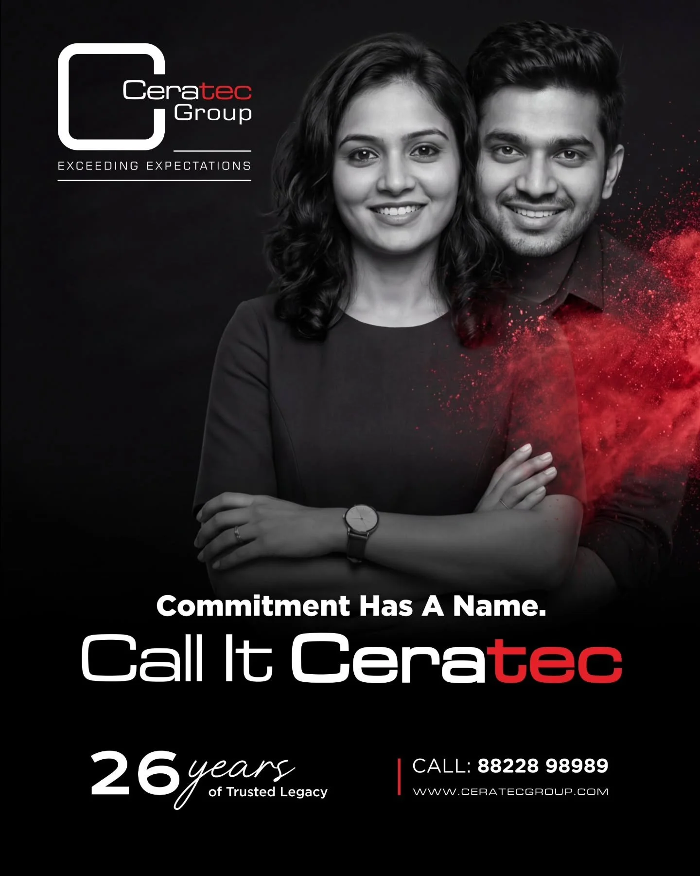 Exceeding expectations for over two decades! ✨
When it comes to uncompromised quality, exceptional design, and a legacy built on trust, there&rsquo;s only one name to remember. With 26 years of trusted legacy, Ceratec Group continues to create spaces