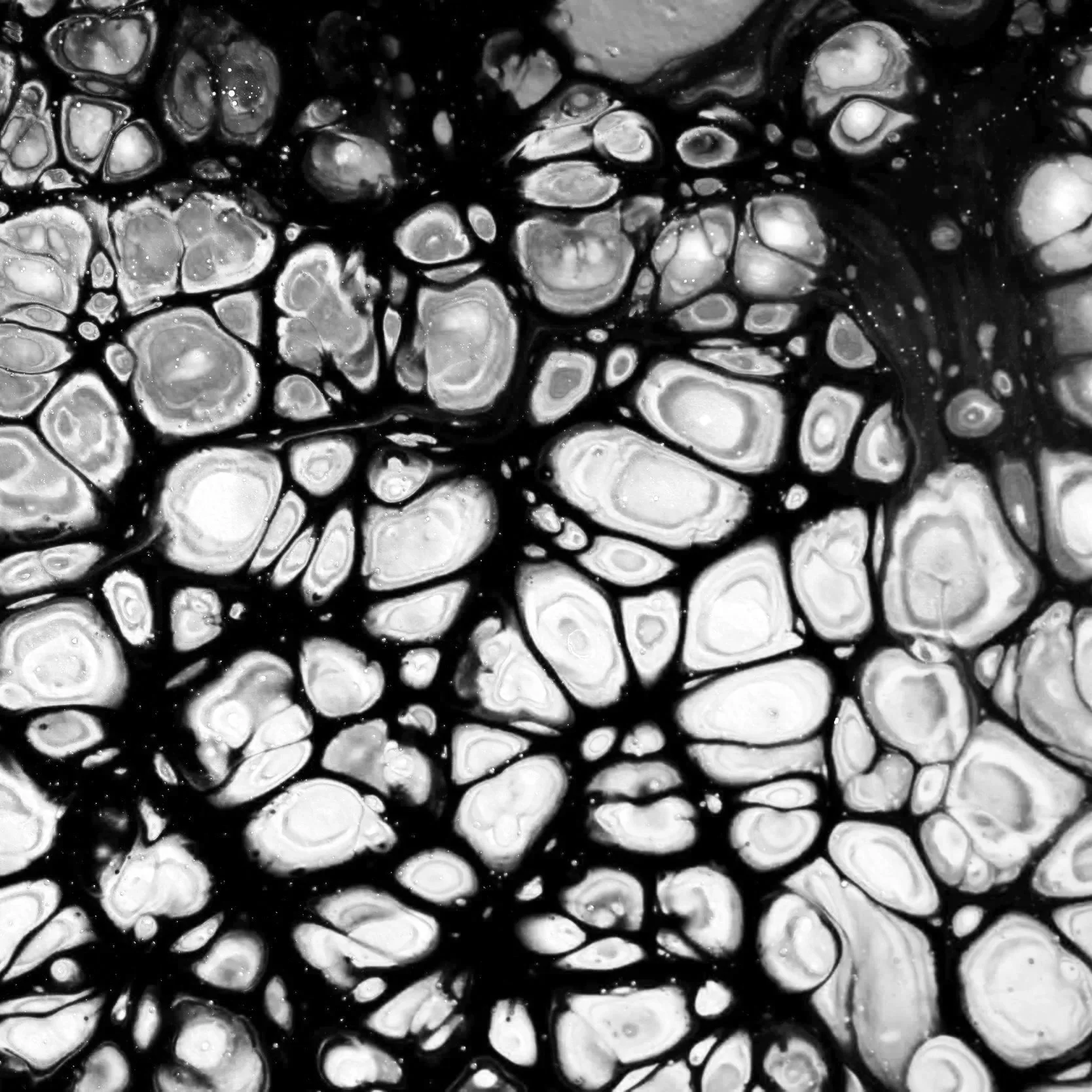 Geometric drawing of an outline square with sections divided by vertical, horizontal, and diagonal lines.