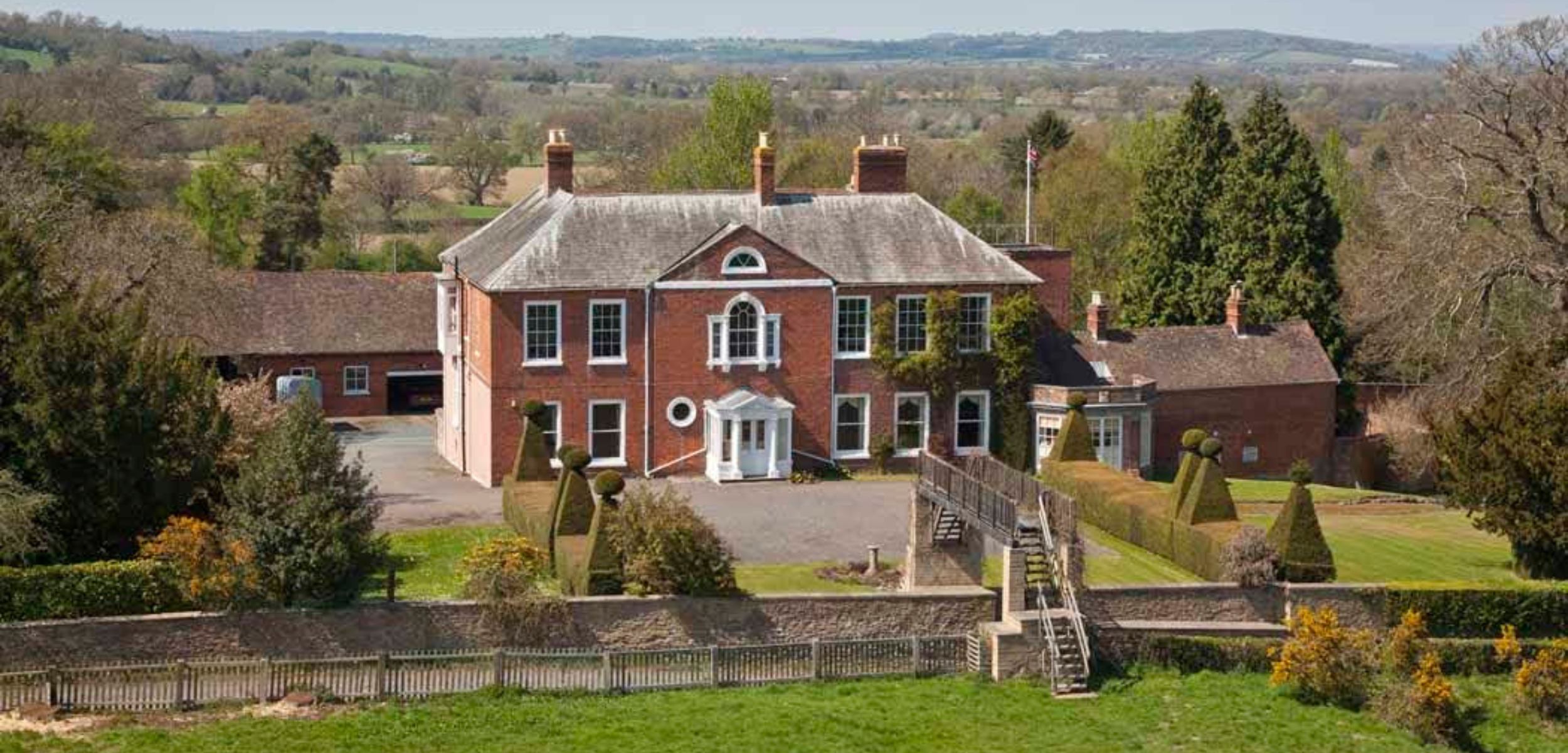The whole Barton Court estate in its glorious setting
