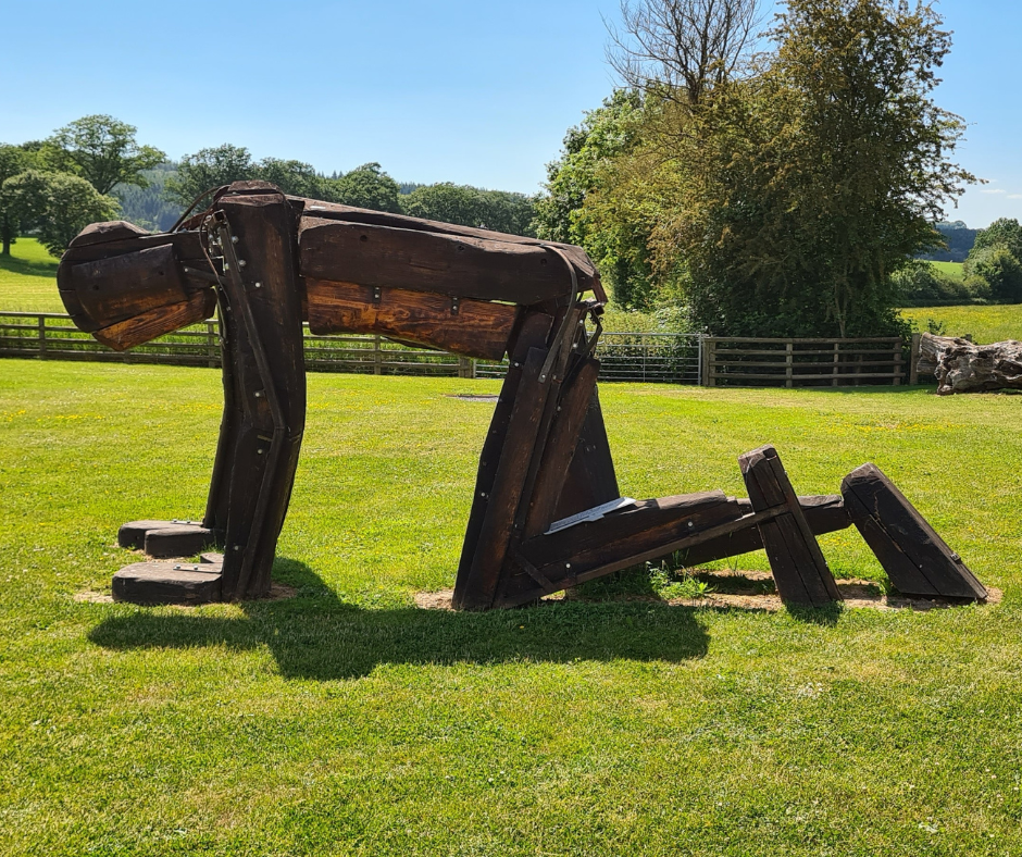 Sculpture of The Running Man