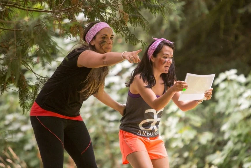 Playing The Hunted outdoors at Barton Court