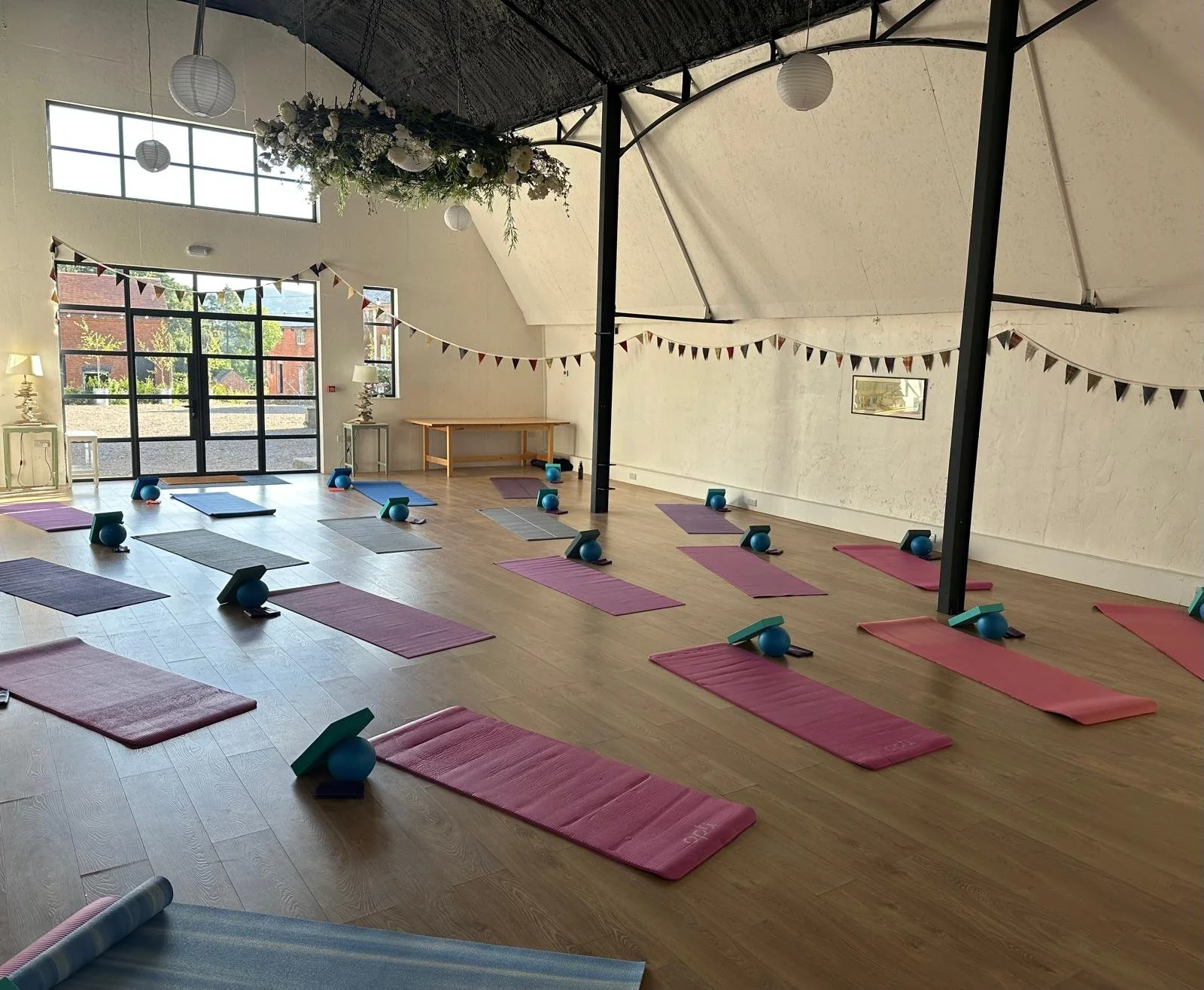 YOGA MATS IN THE DUTCH BARN