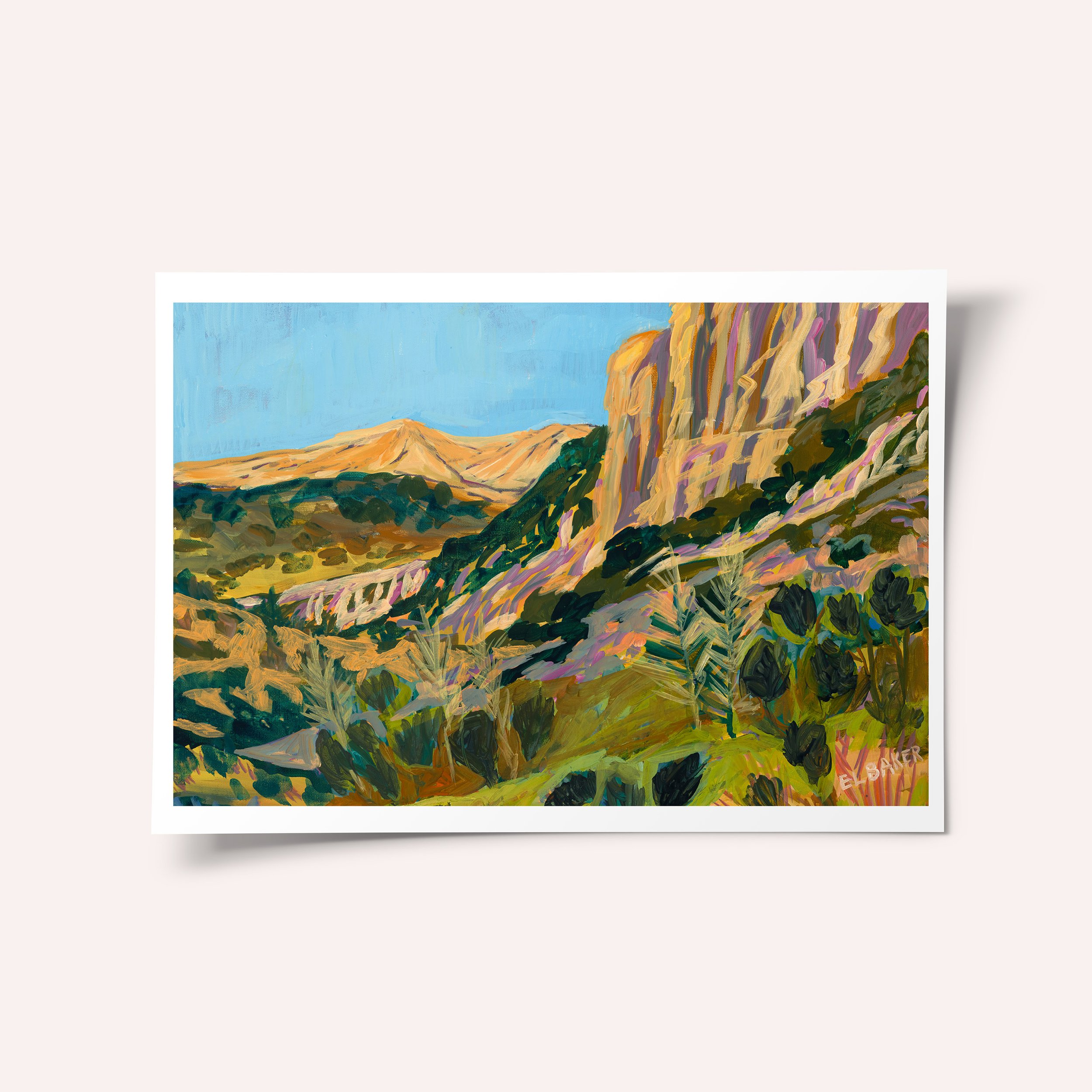 Marbella Mountain Sunset Print Only