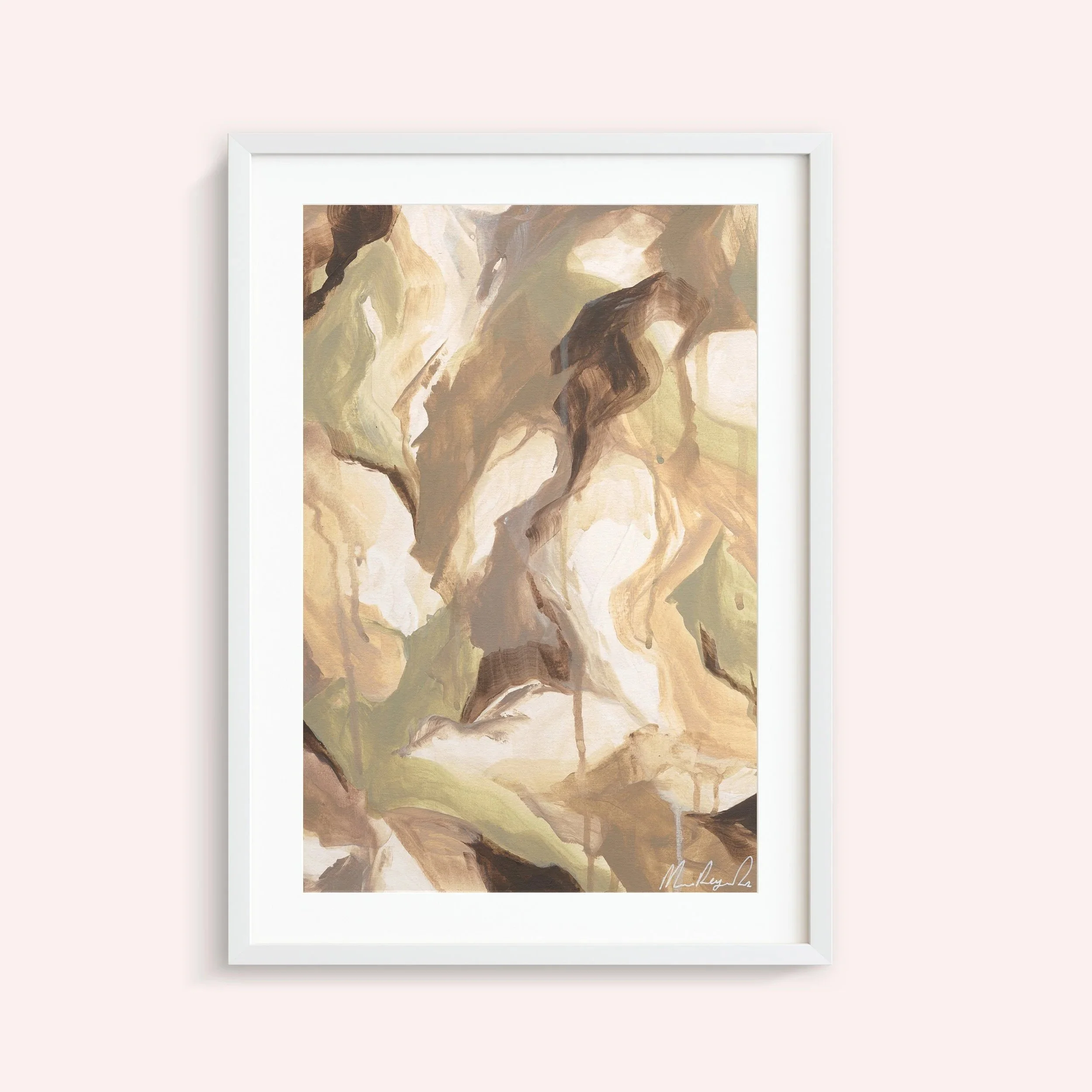Tarde Mallorquina White Framed