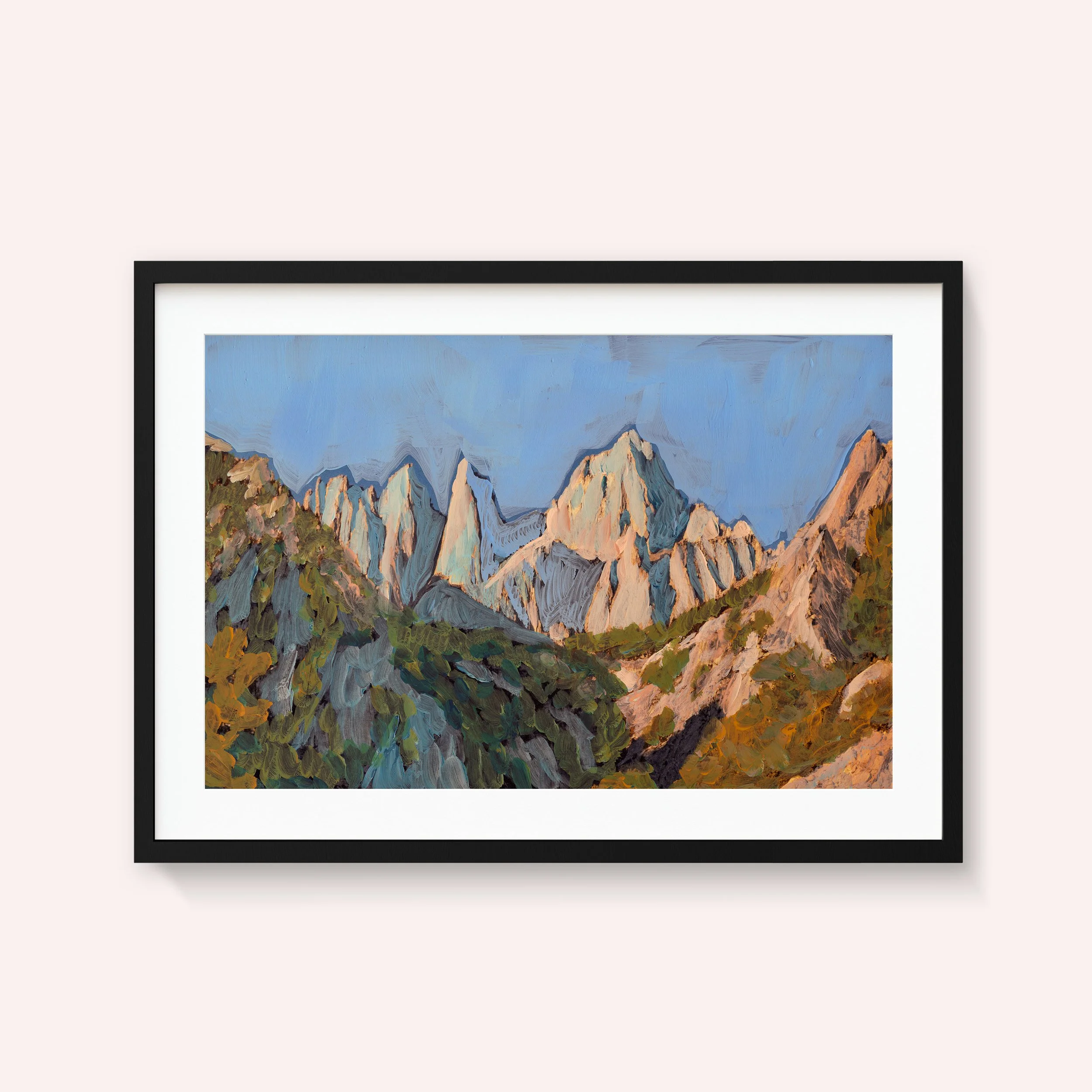 Montanas de Andalucia Black Framed