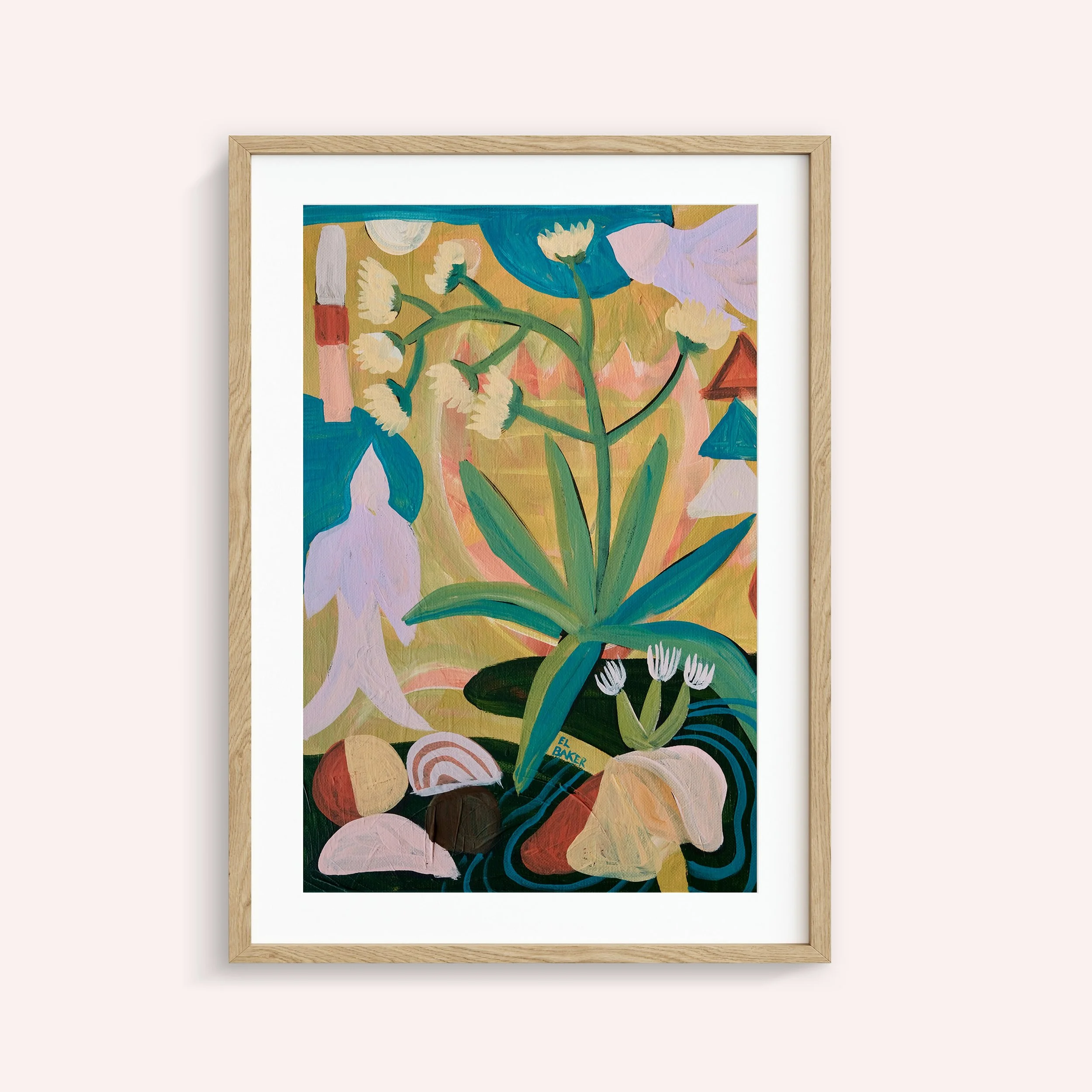 Spanish Composition Natural Framed