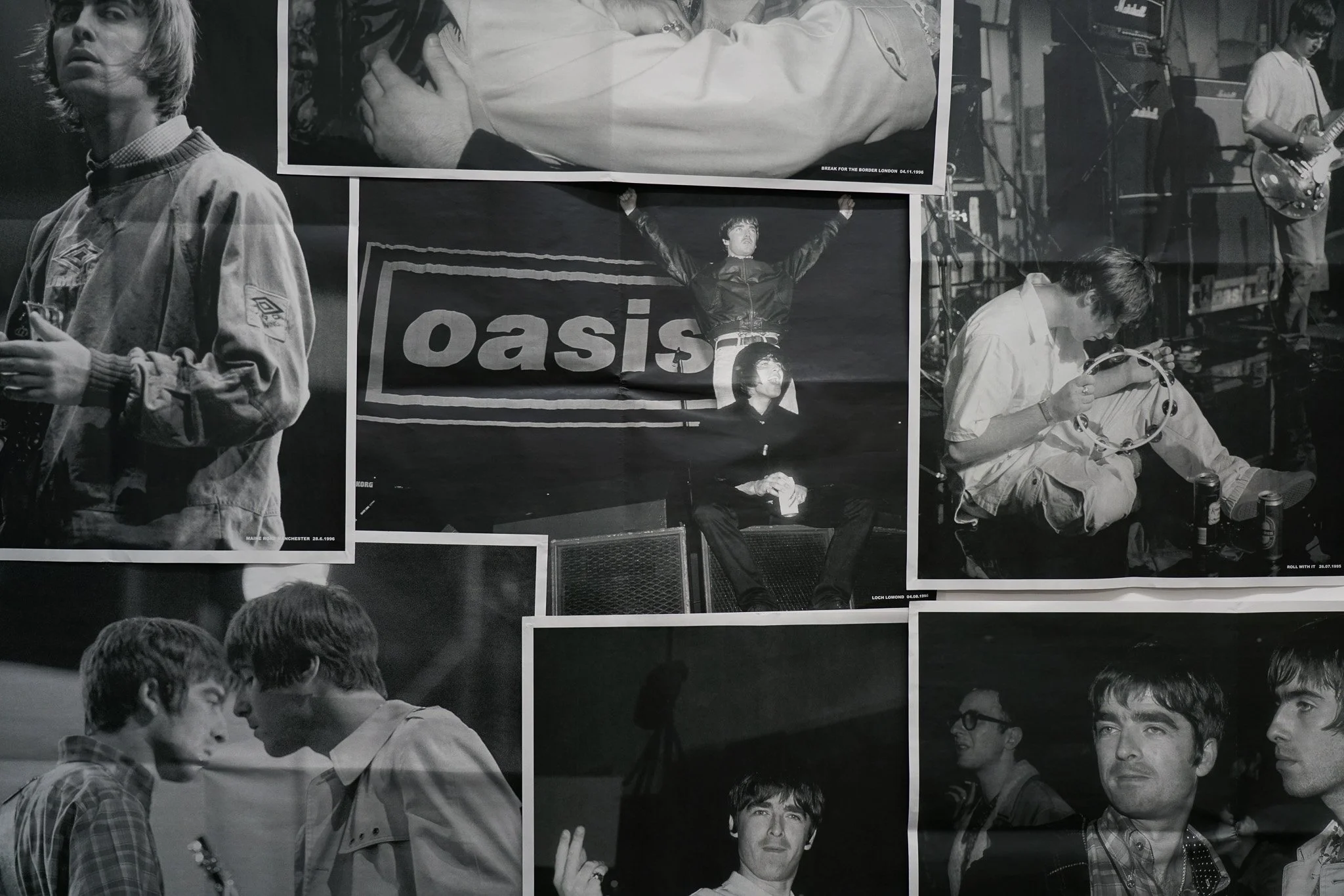 oasis newspaper collage
