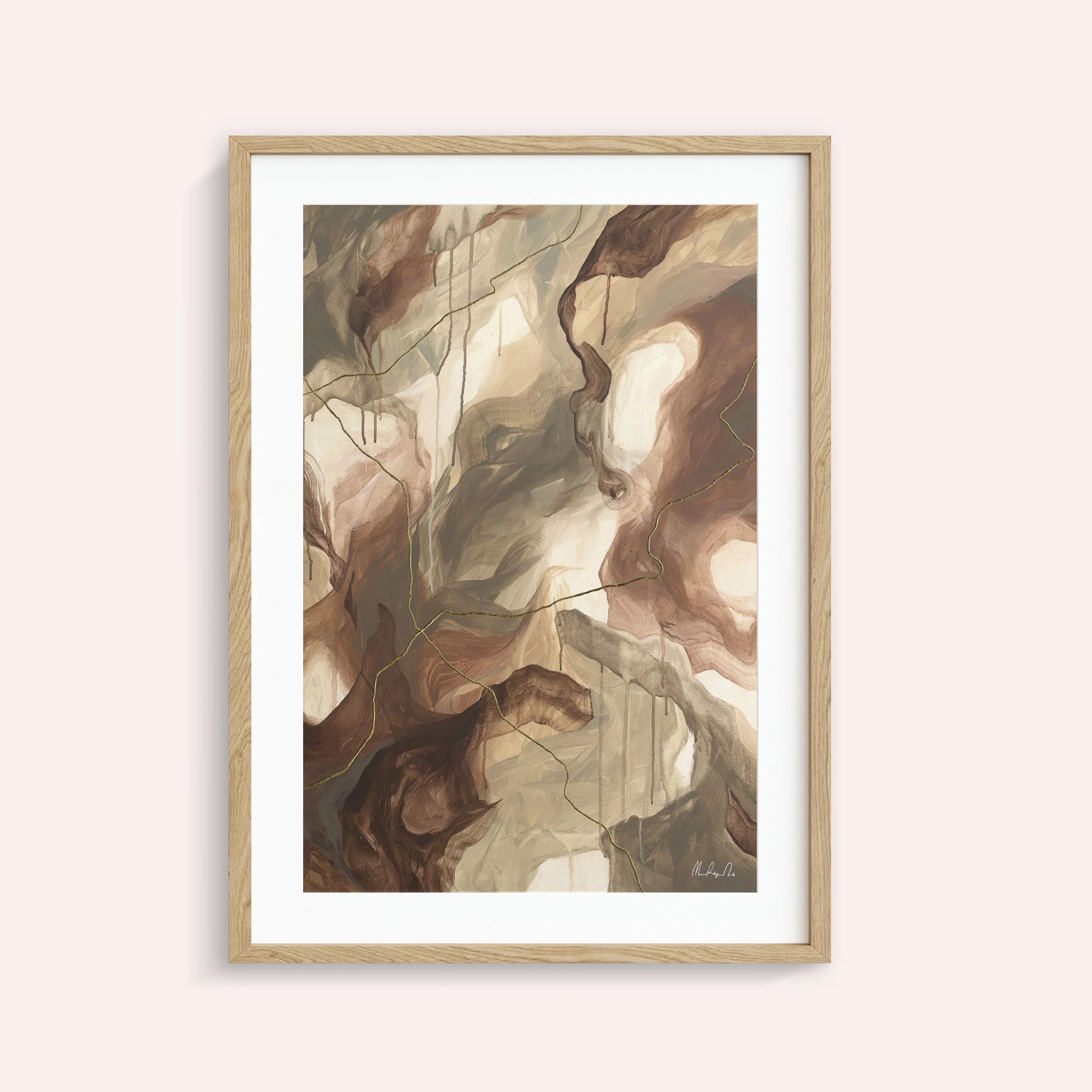 Rivulet of Light Natural Framed