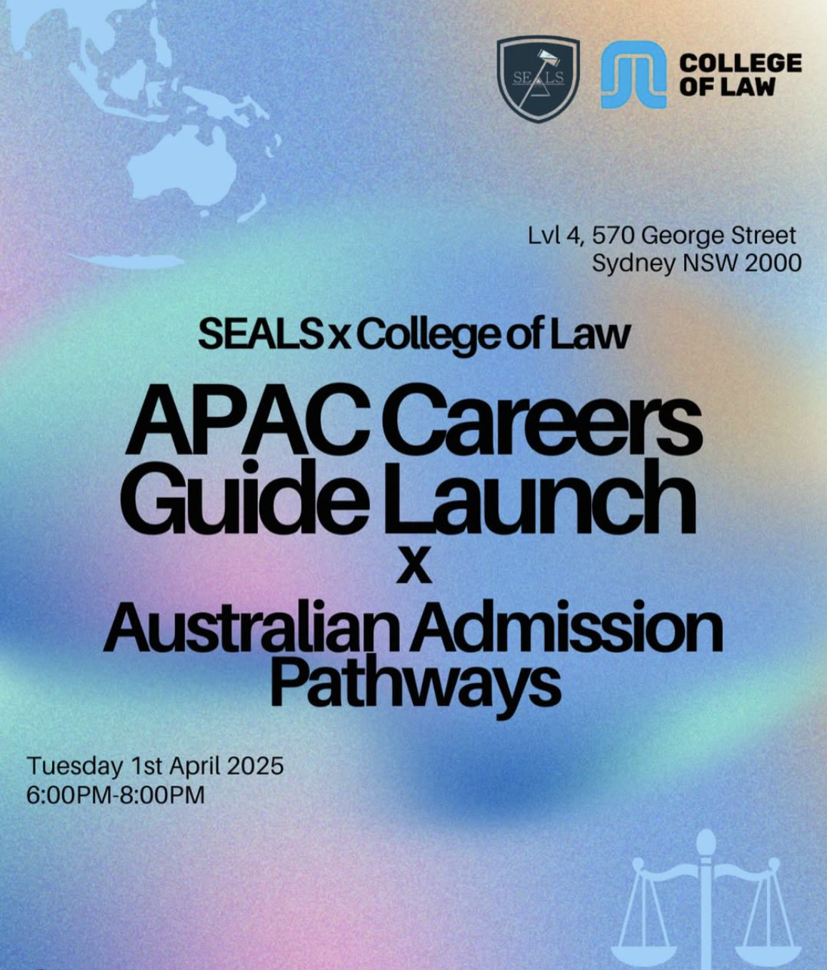 SEALS x College of Law: APAC Careers Guide Launch x Admission Pathways