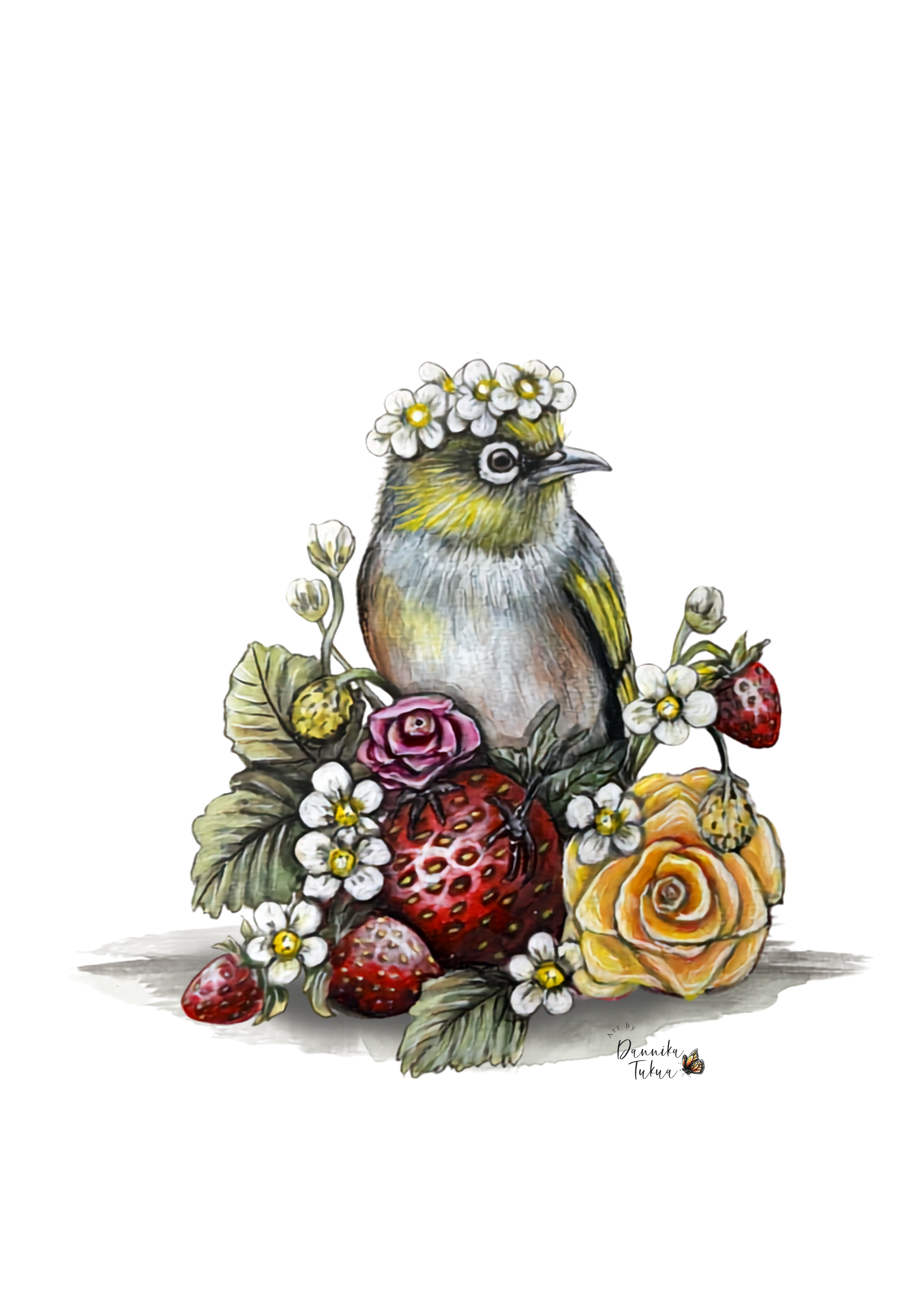 Little Waxeye Trio - 3 Mini prints