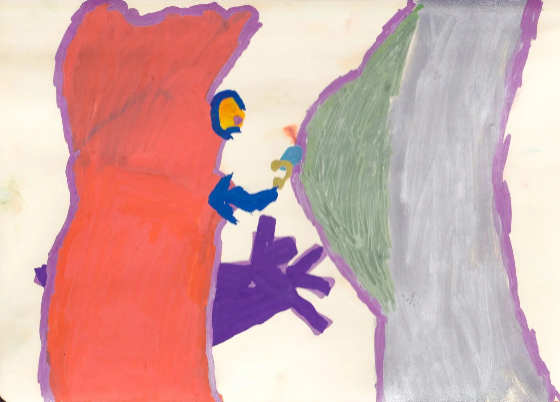 ''Hi hi hi gedachte'' A4 verfstift