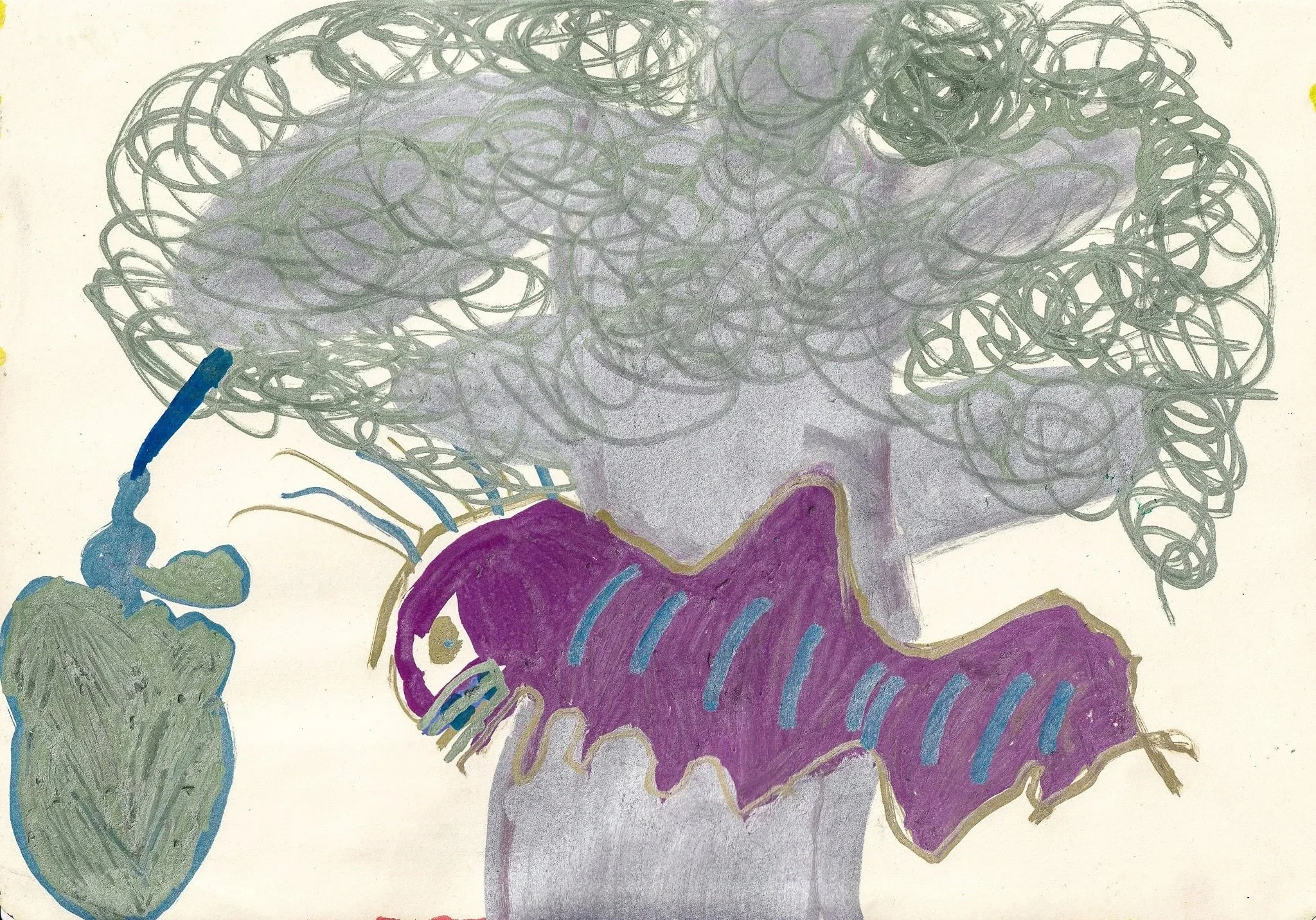 ''Appel rups'' A4 verfstift