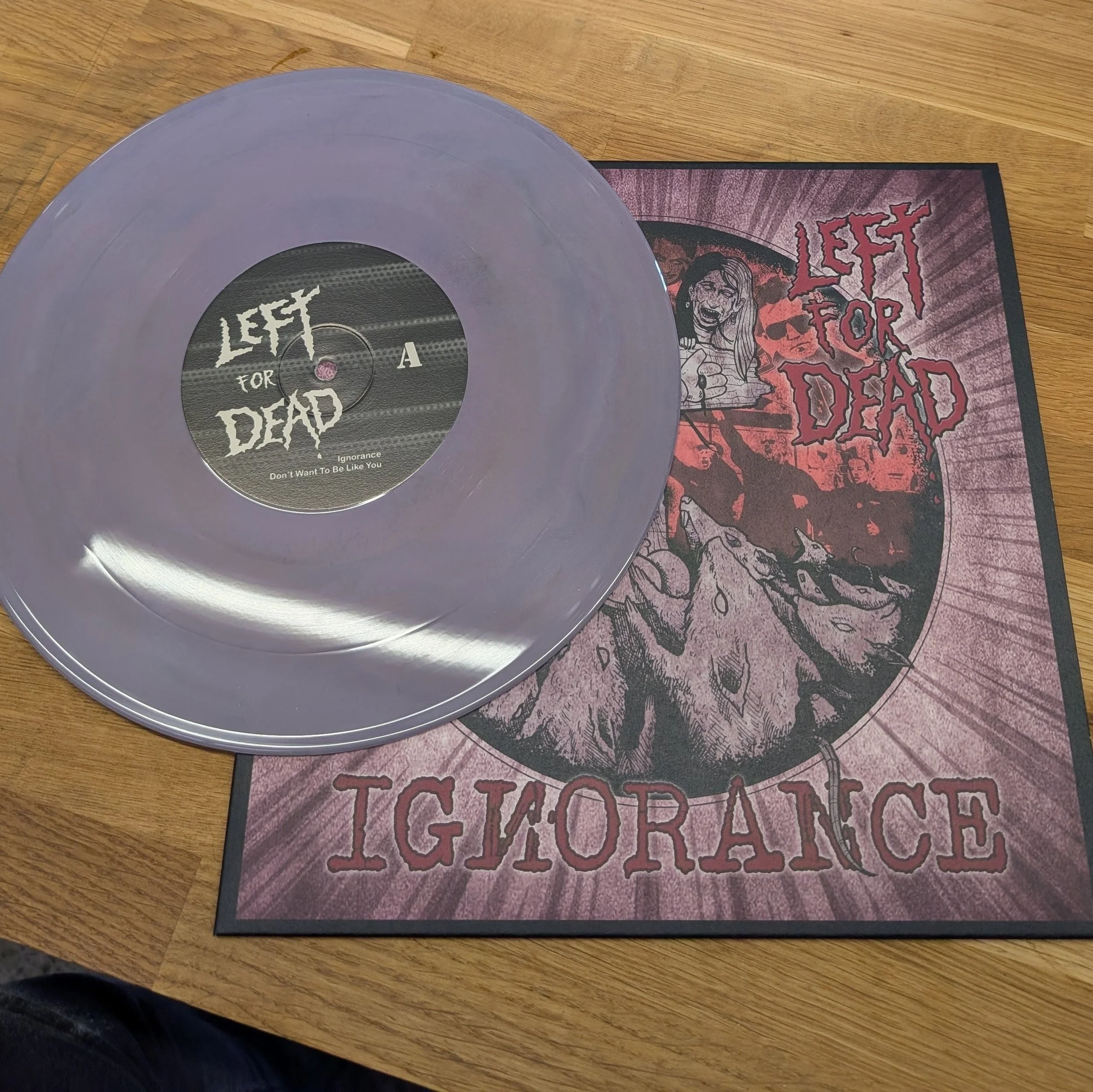 Left For Dead – Ignorance 10” Vinyl (Coloured Vinyl) – Hardcore / Crust Punk