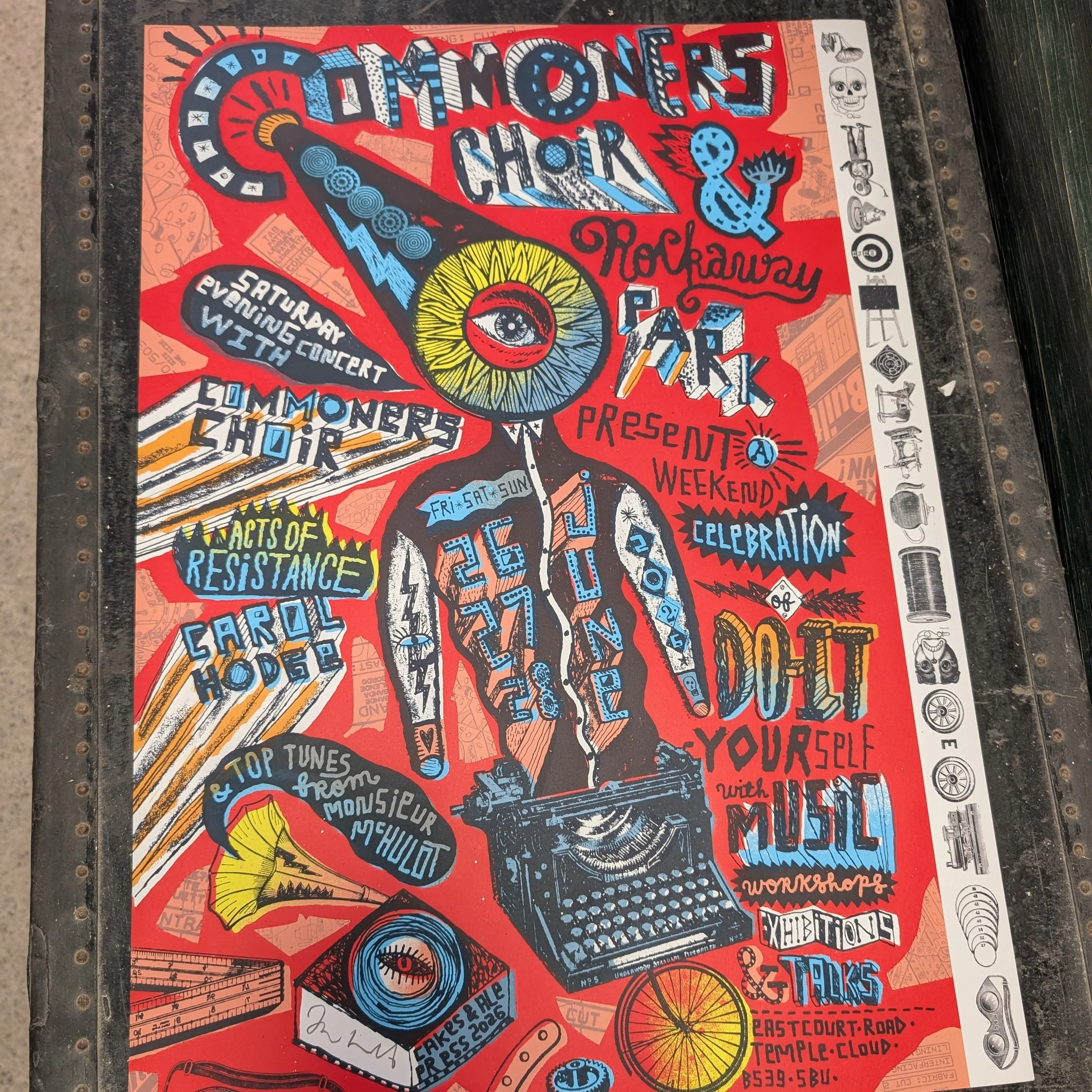 Commoners Choir x Rockaway Park – DIY Weekend Celebration Poster