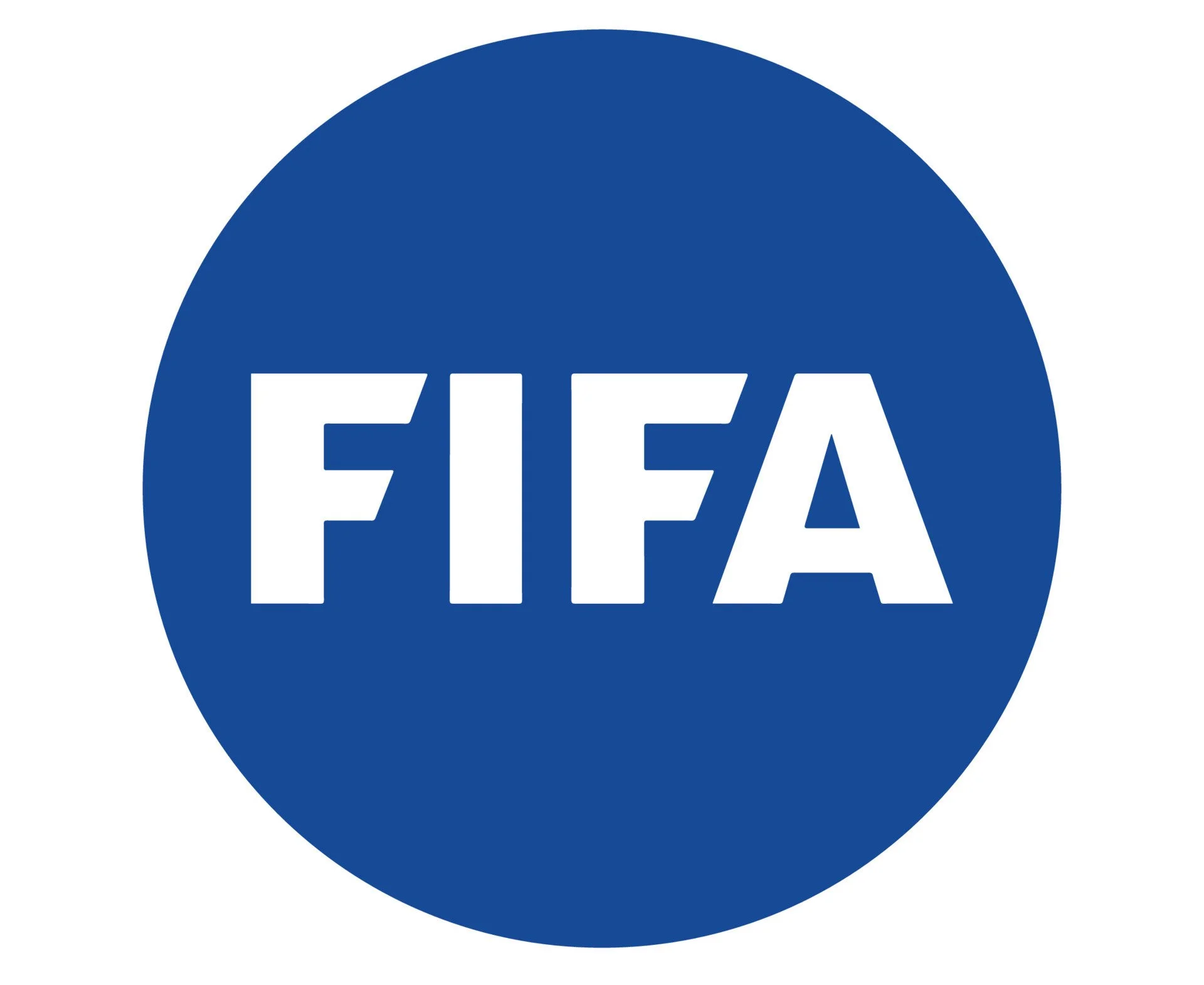 FIFA logo in blue and white