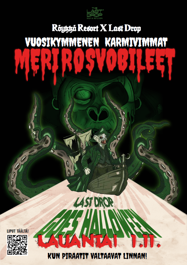 Halloween Poster for Last Drop Bar 2025