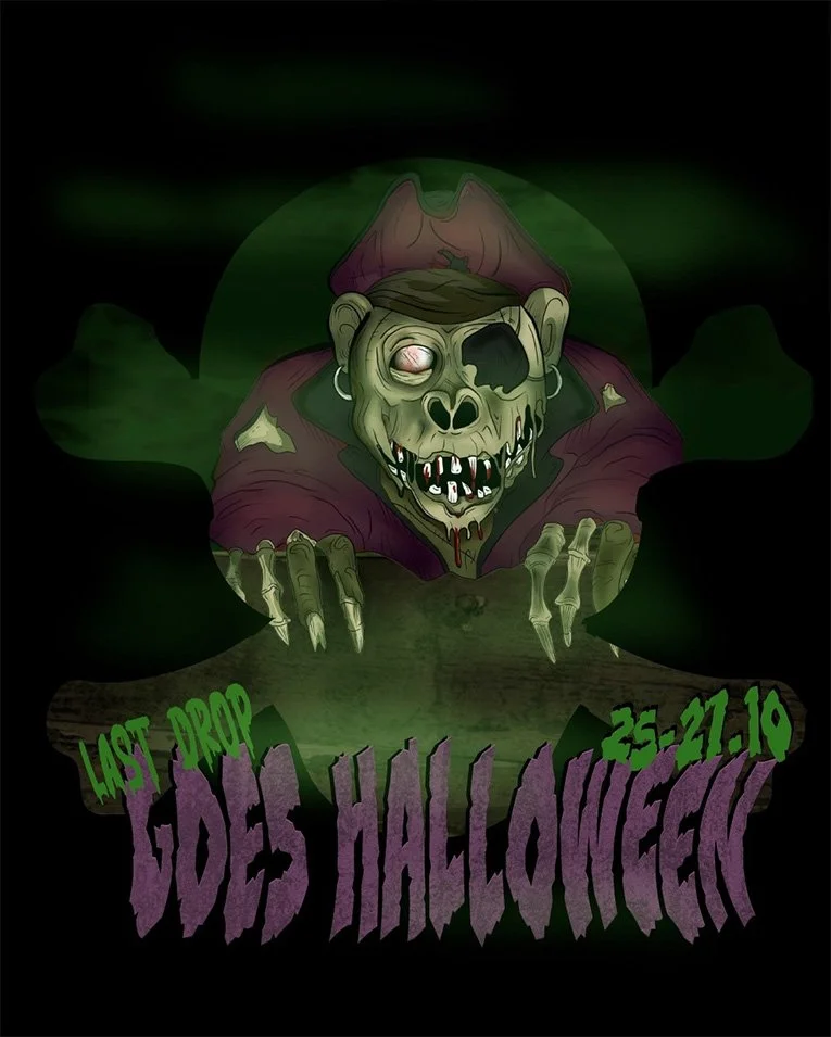 Halloween Poster for Last Drop Bar 2024