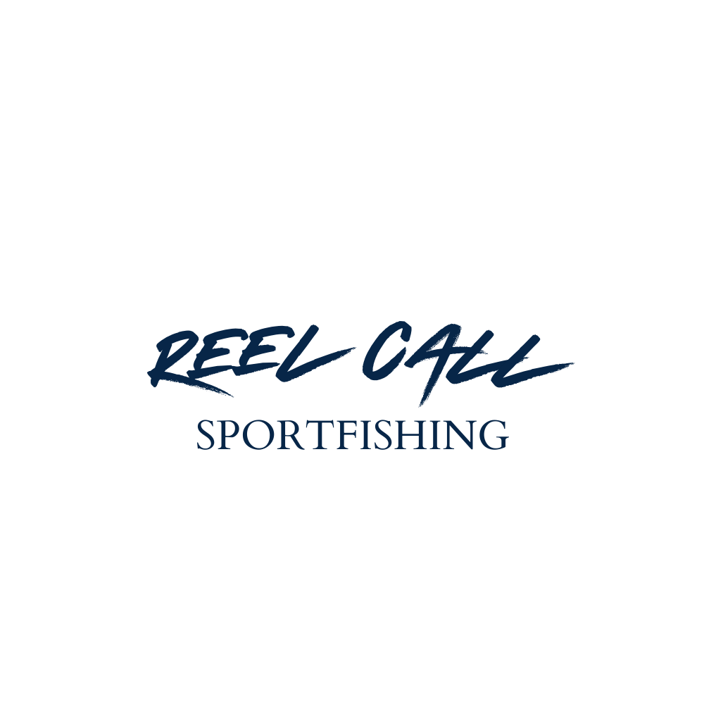 Reel Call Sportfishing logo with a stylized fish and fishing rod.
