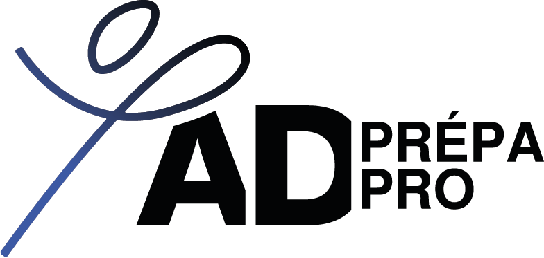 Logo de Prépa Pro avec une ligne stylisée et le texte en noir.