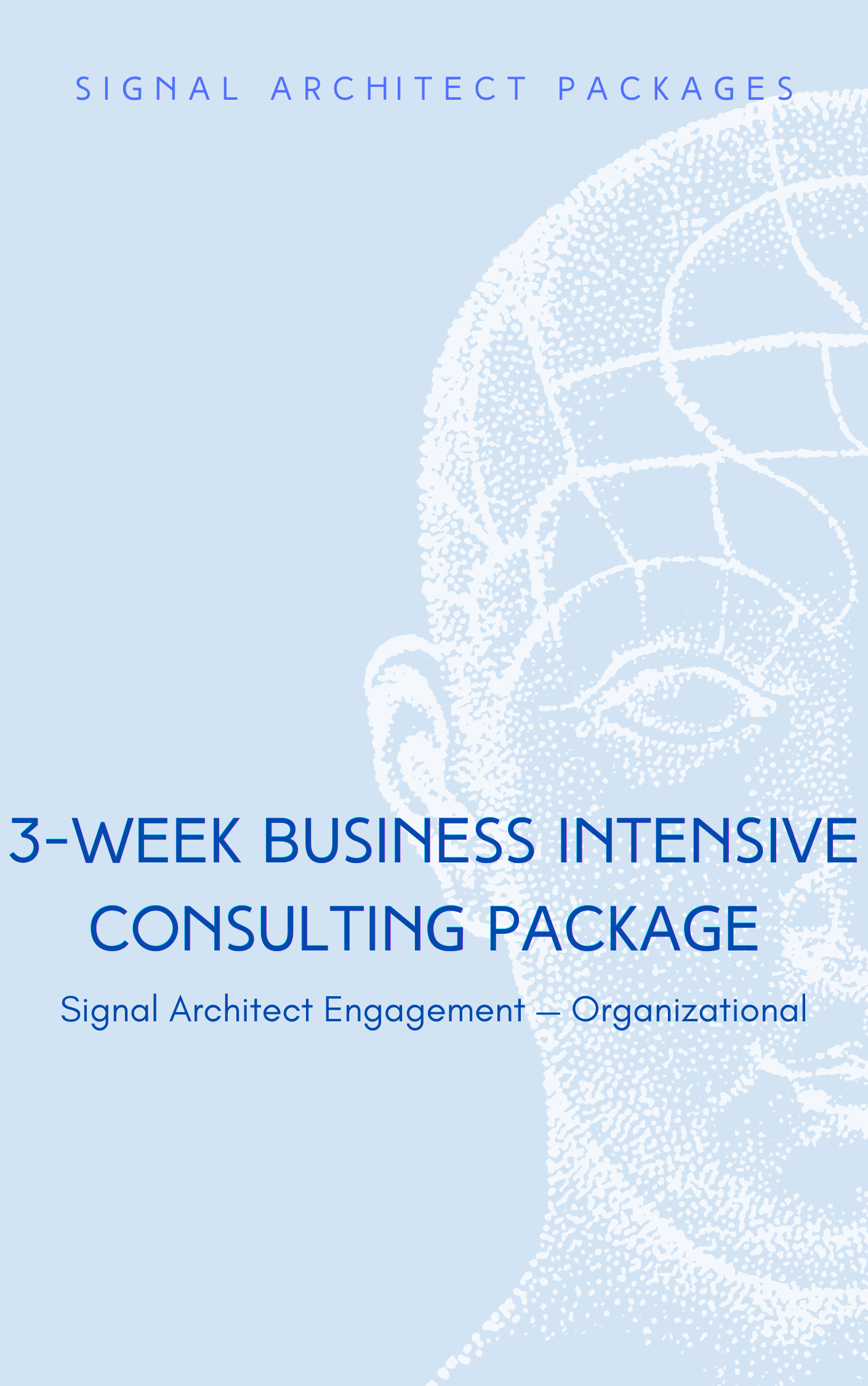 The 3-Week Business Intensive Signal Architect Engagement — Organizational