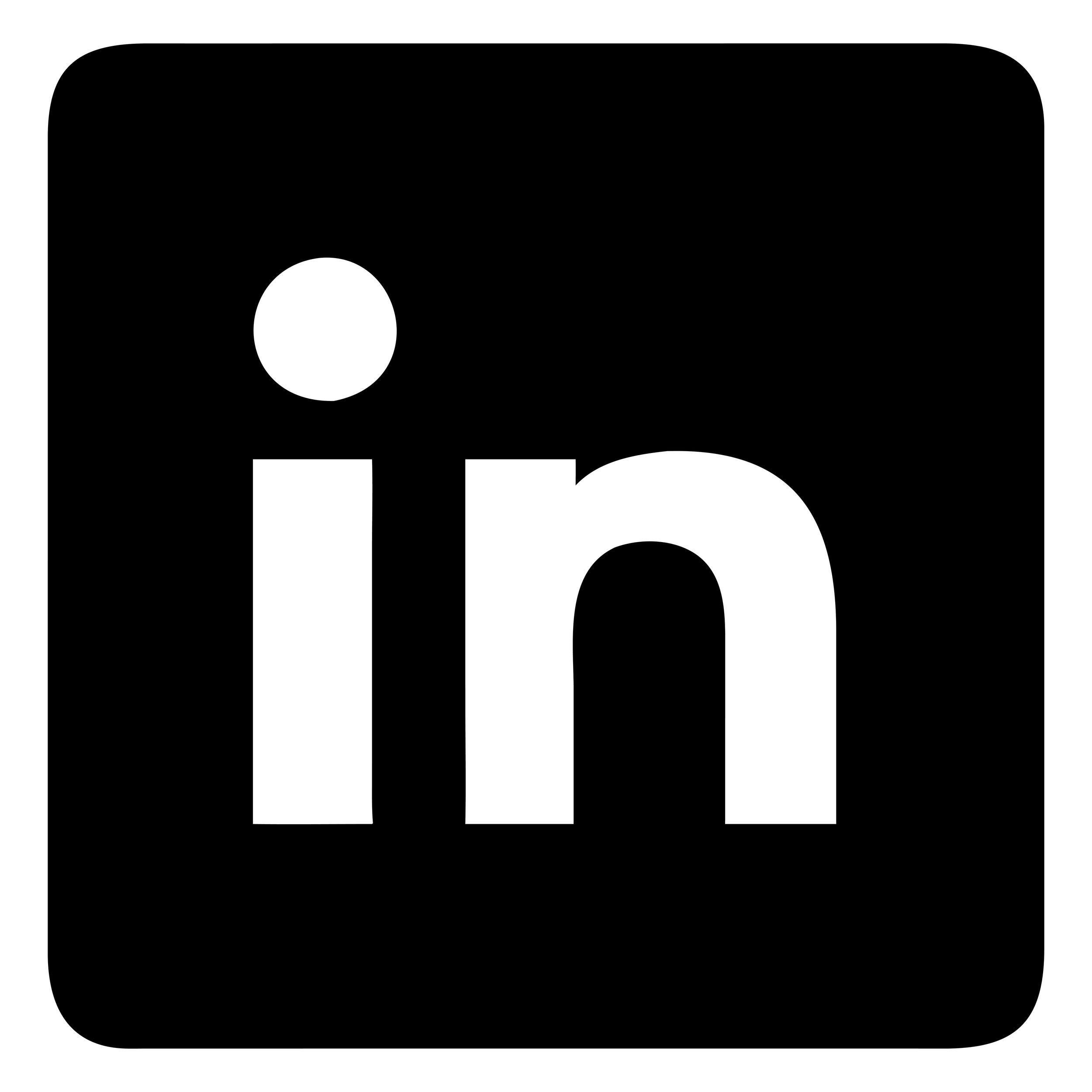 The LinkedIn logo - Black background with large white text reading 'in' centered in the image.