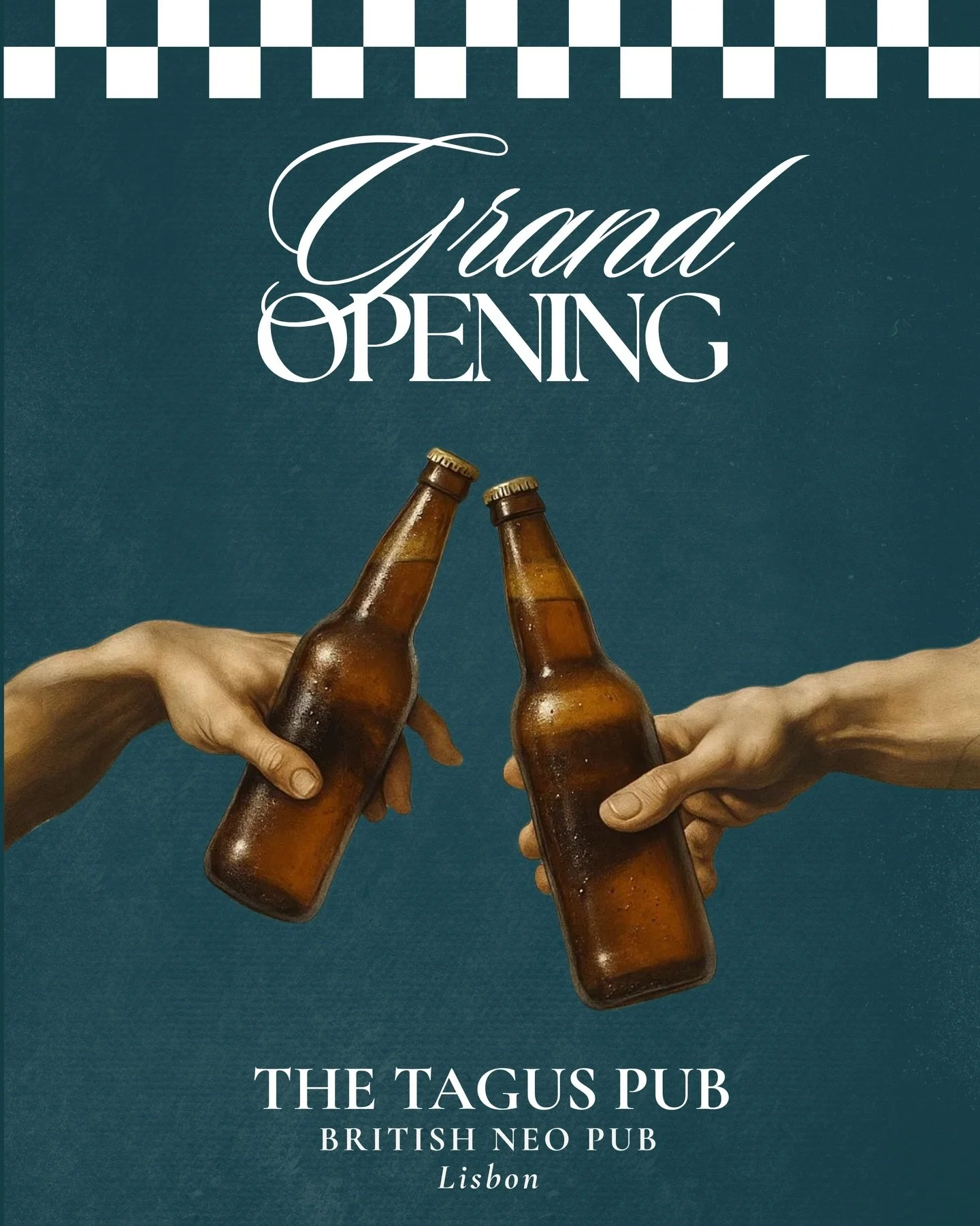 𝗚𝗥𝗔𝗡𝗗 𝗢𝗣𝗘𝗡𝗜𝗡𝗚 🍻
Lisbon&rsquo;s new British Neo Pub is here!
Live sports, beer, wine &amp; proper craving food ⚽🍔

Open Wed&ndash;Sun &bull; 5PM&ndash;1AM
Book your table > link in bio