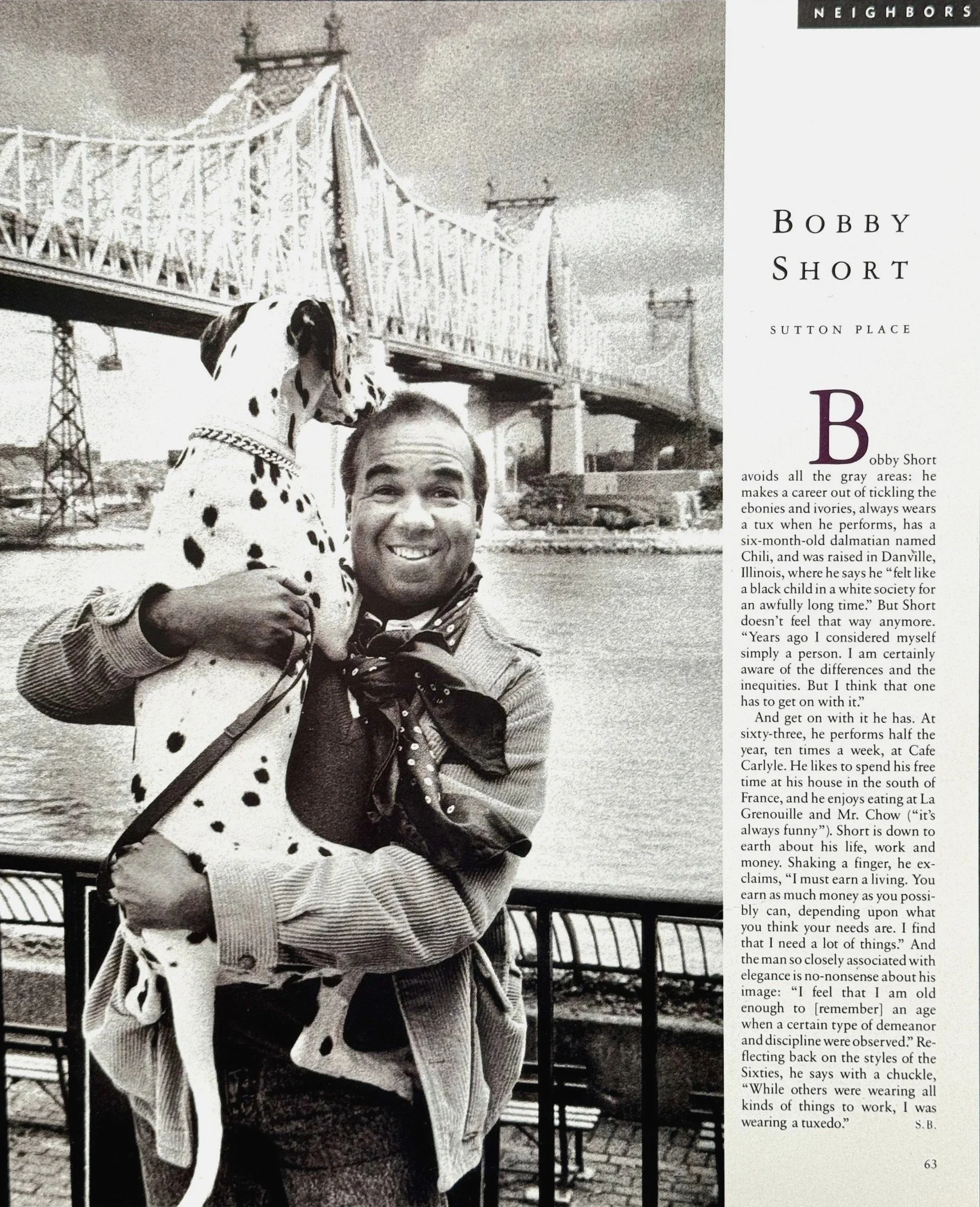 Bobby Short - New York Woman - NYC